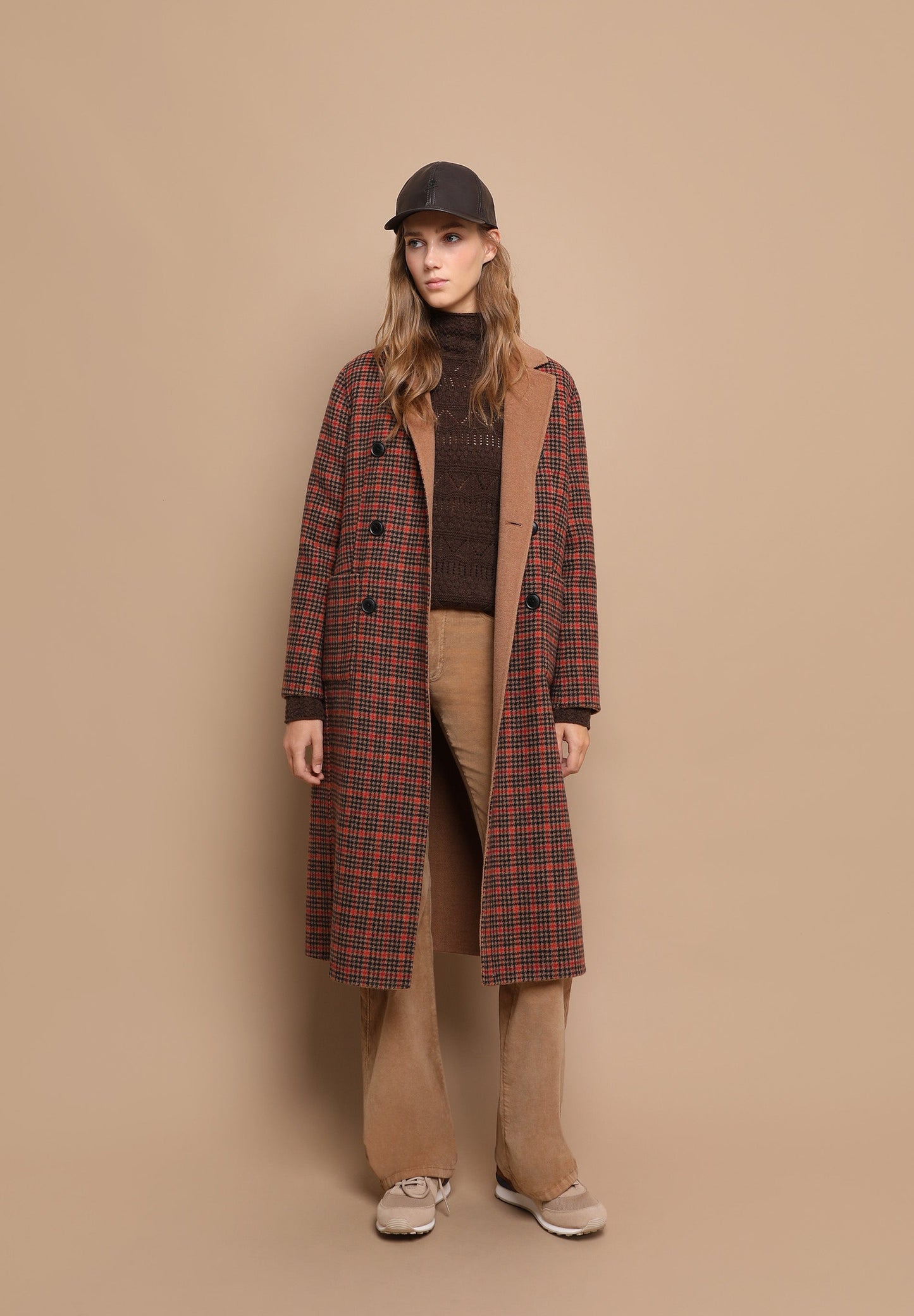 ABRIGO REVERSIBLE CUADROS