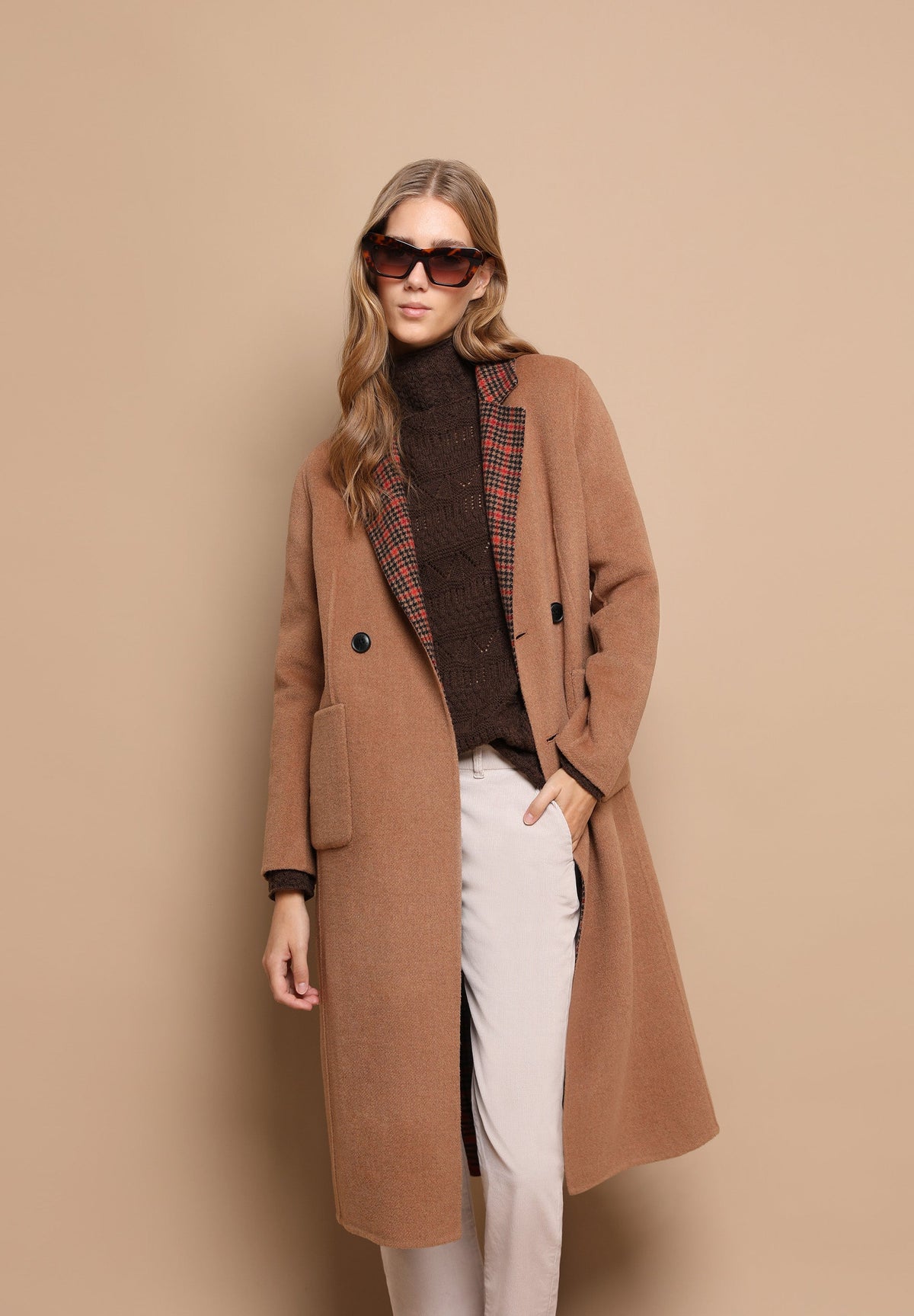 ABRIGO REVERSIBLE CUADROS