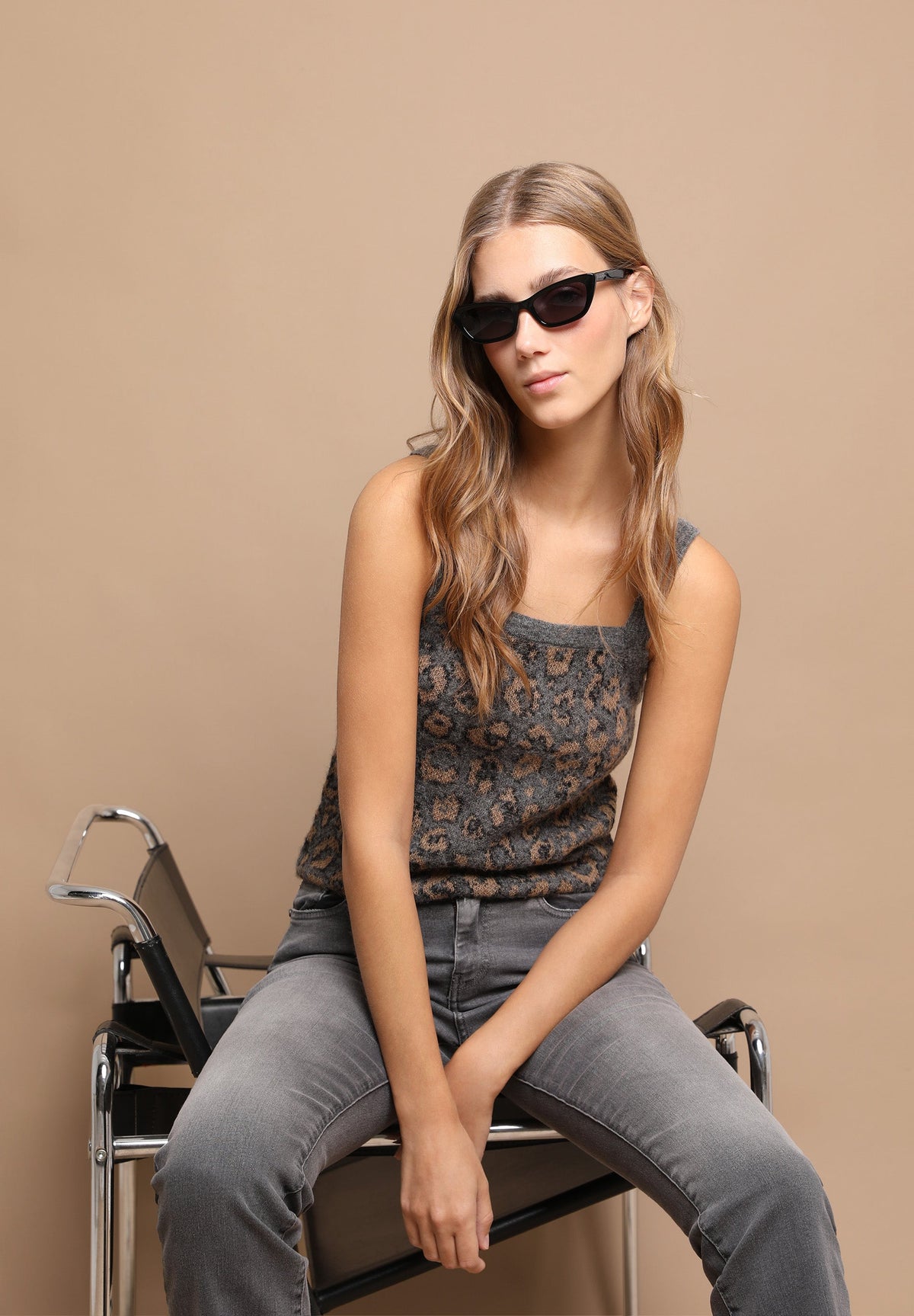 TOP PUNTO ANIMAL PRINT