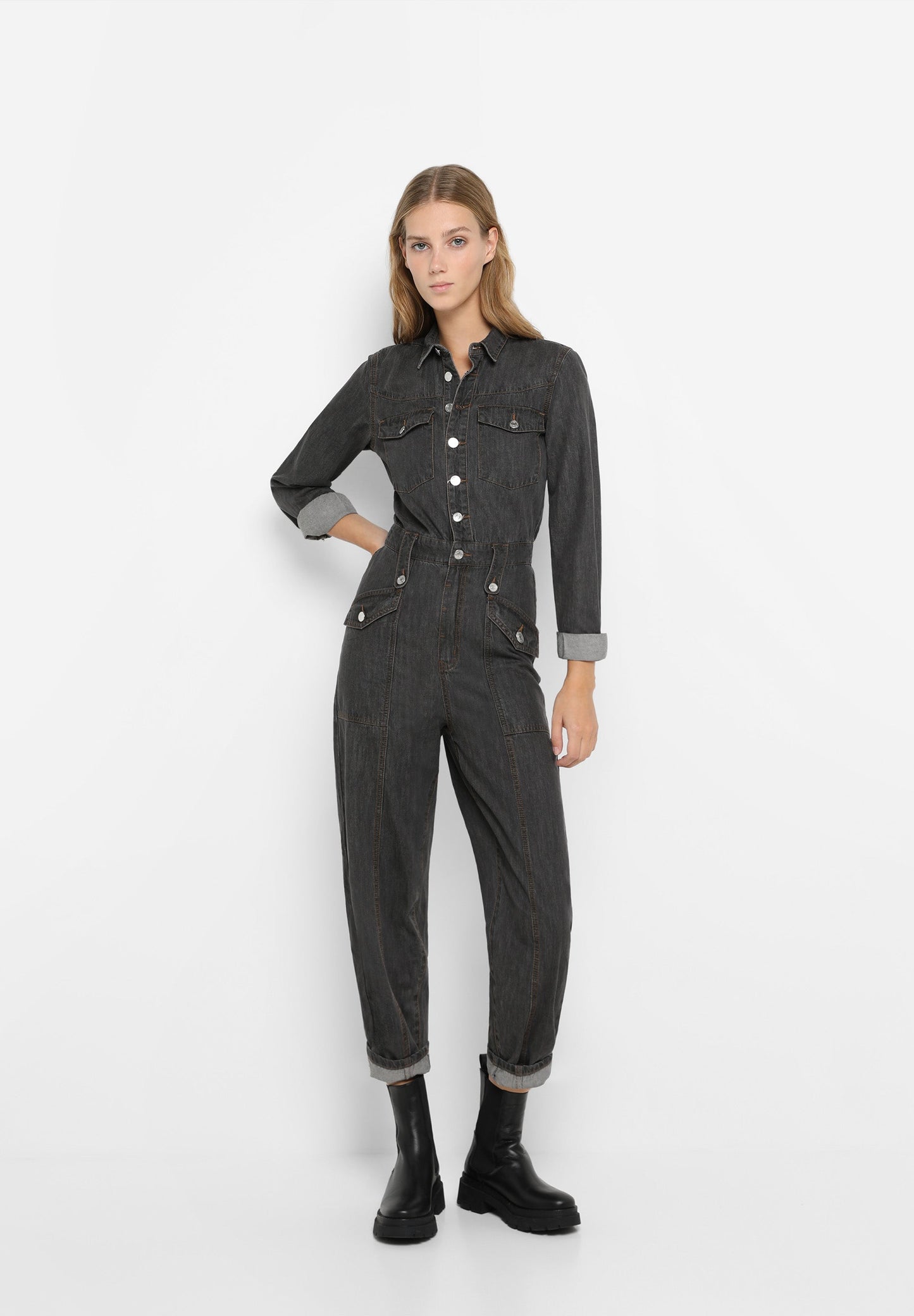 MONO DENIM BOTONES
