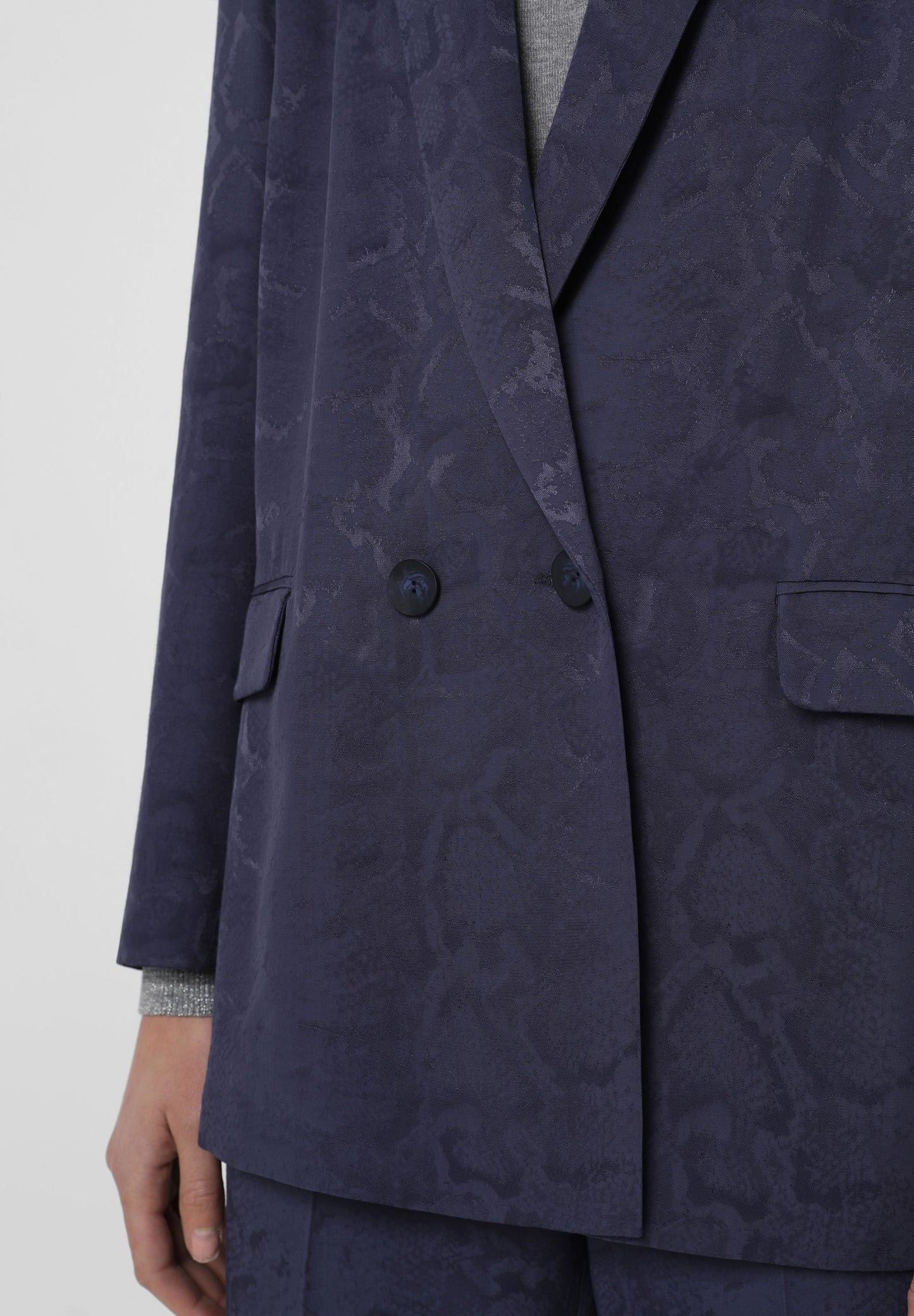 BLAZER JACQUARD ANIMAL PRINT