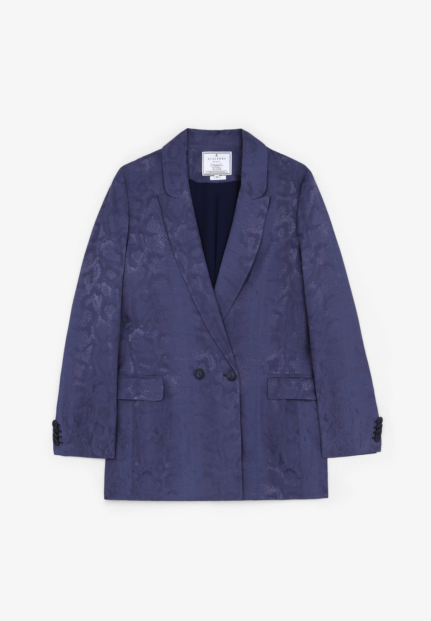BLAZER JACQUARD ANIMAL PRINT