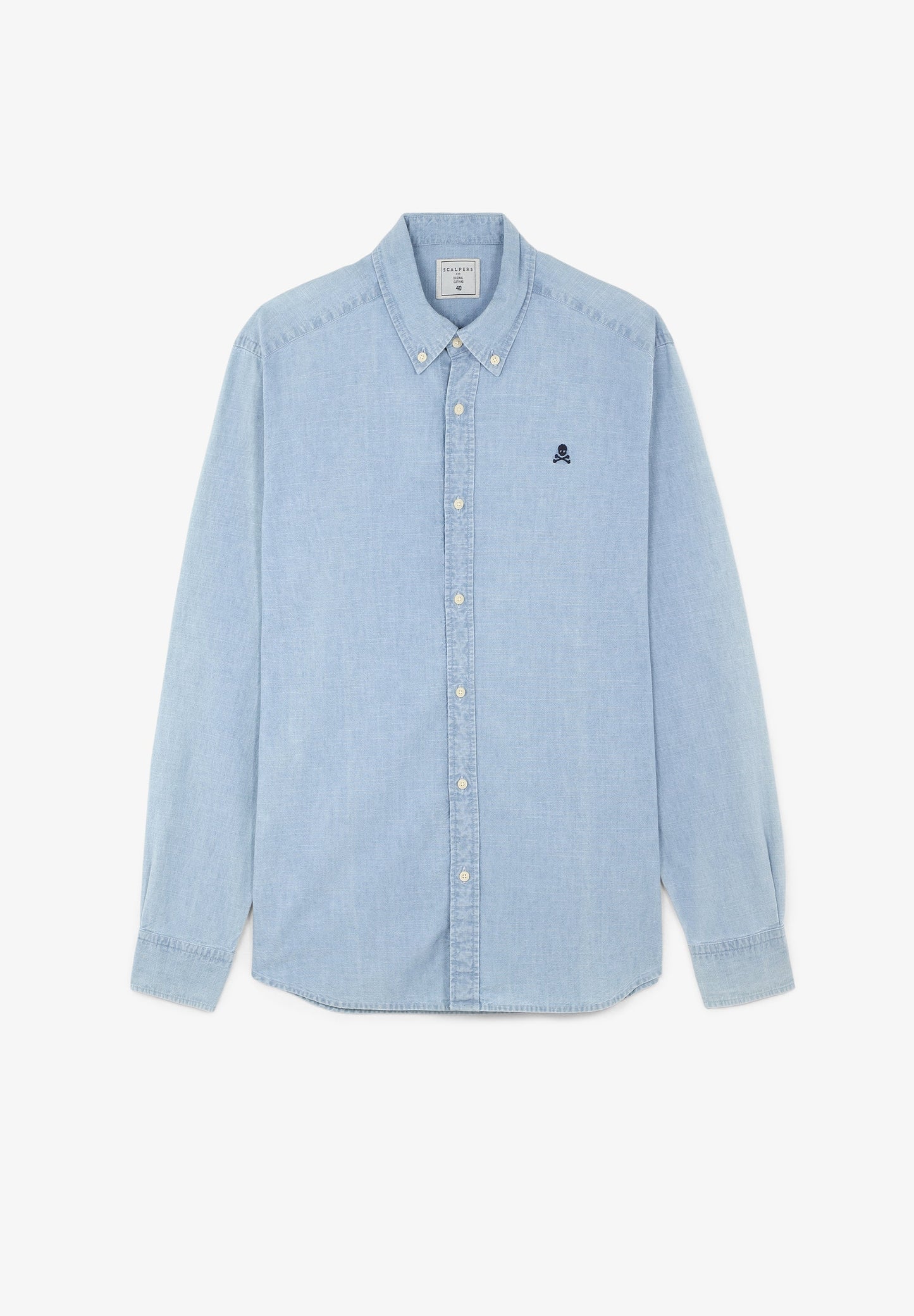 CAMISA DENIM CUELLO BOTONES