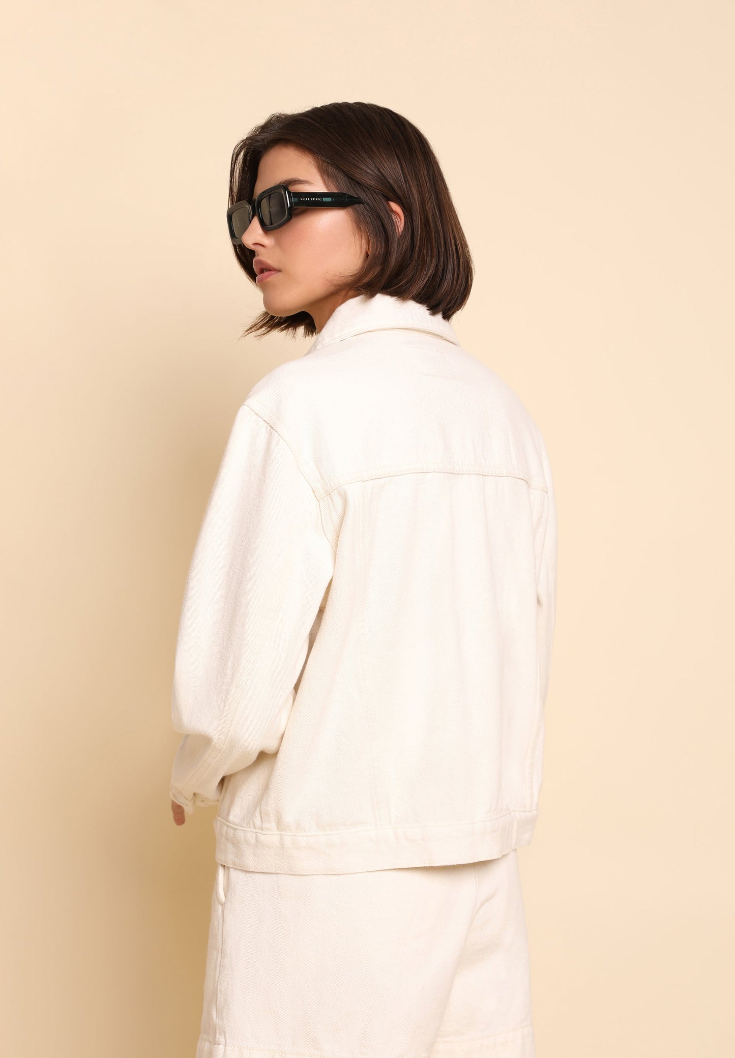 CHAQUETA DENIM DETALLE TRENZADO
