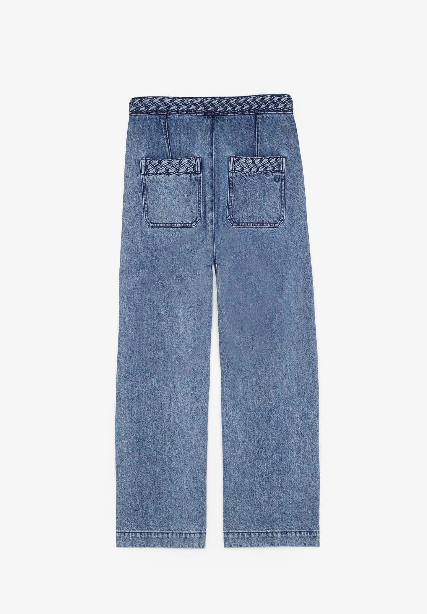 PANTALÓN DENIM DETALLE TRENZADO