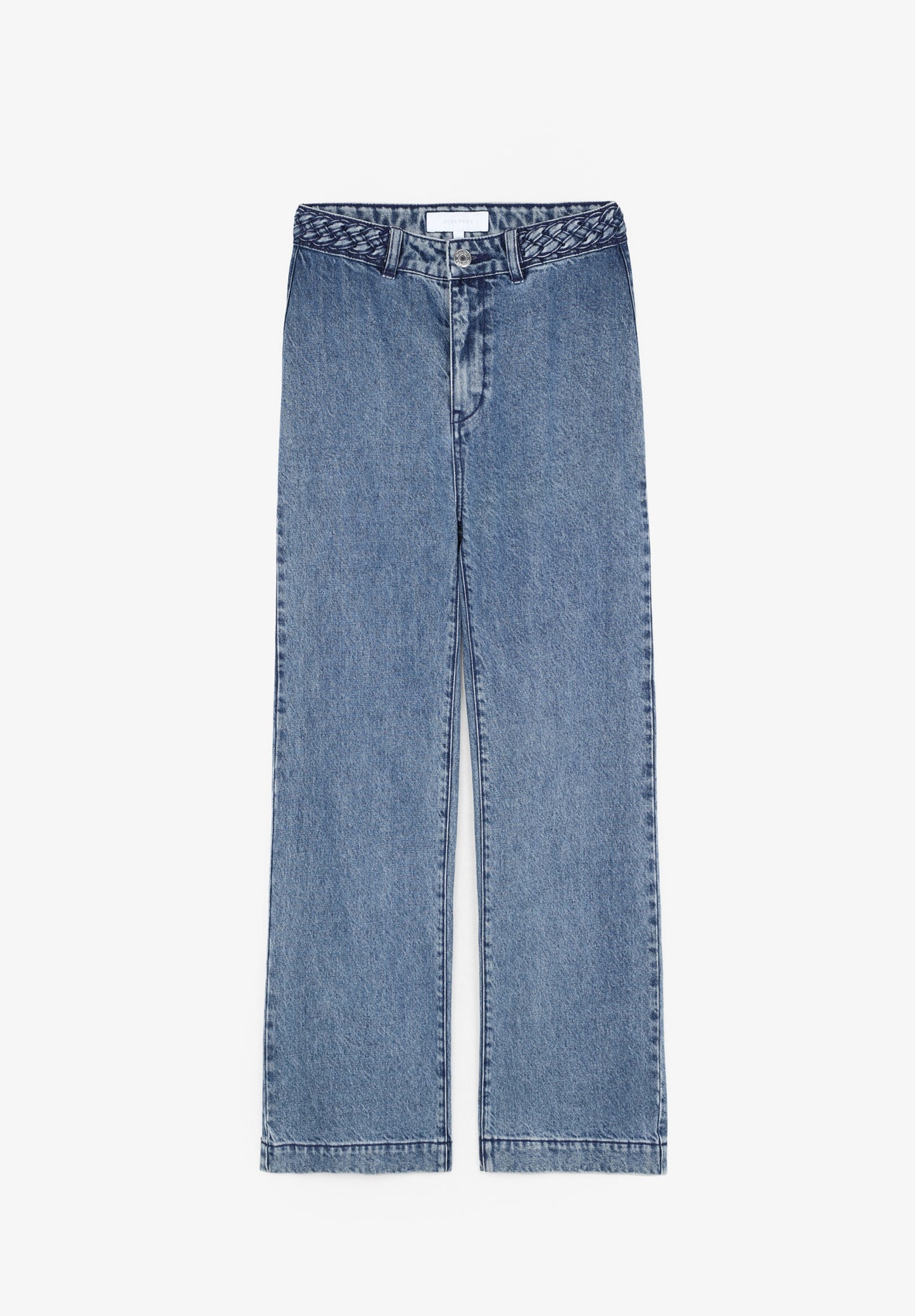 PANTALÓN DENIM DETALLE TRENZADO