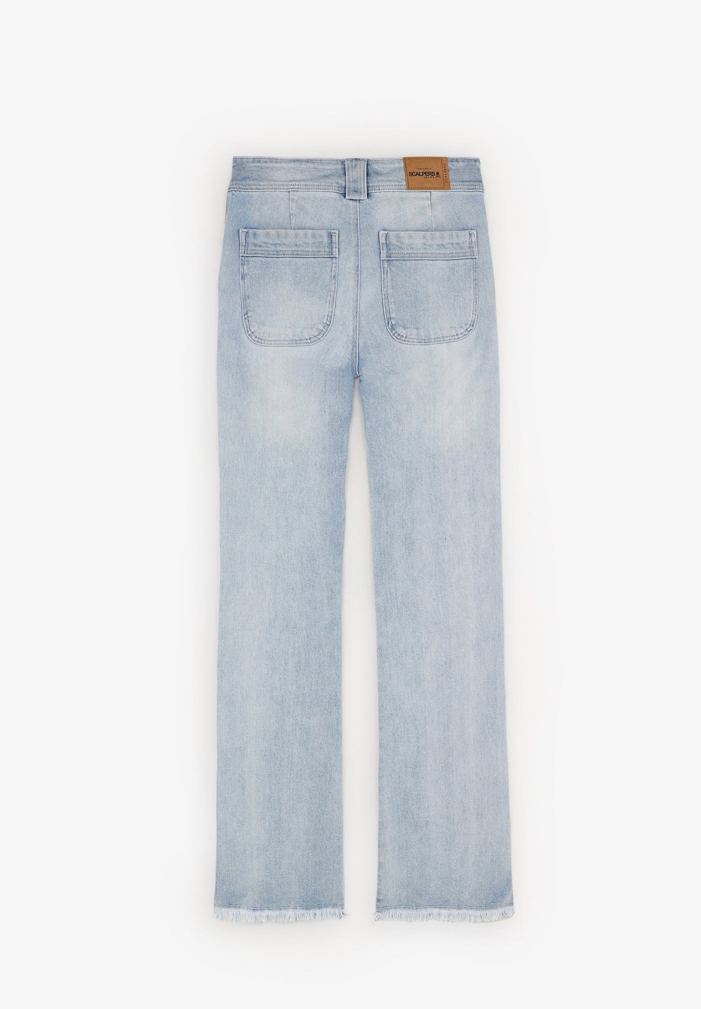 POCKET SPLIT FLARE DENIM