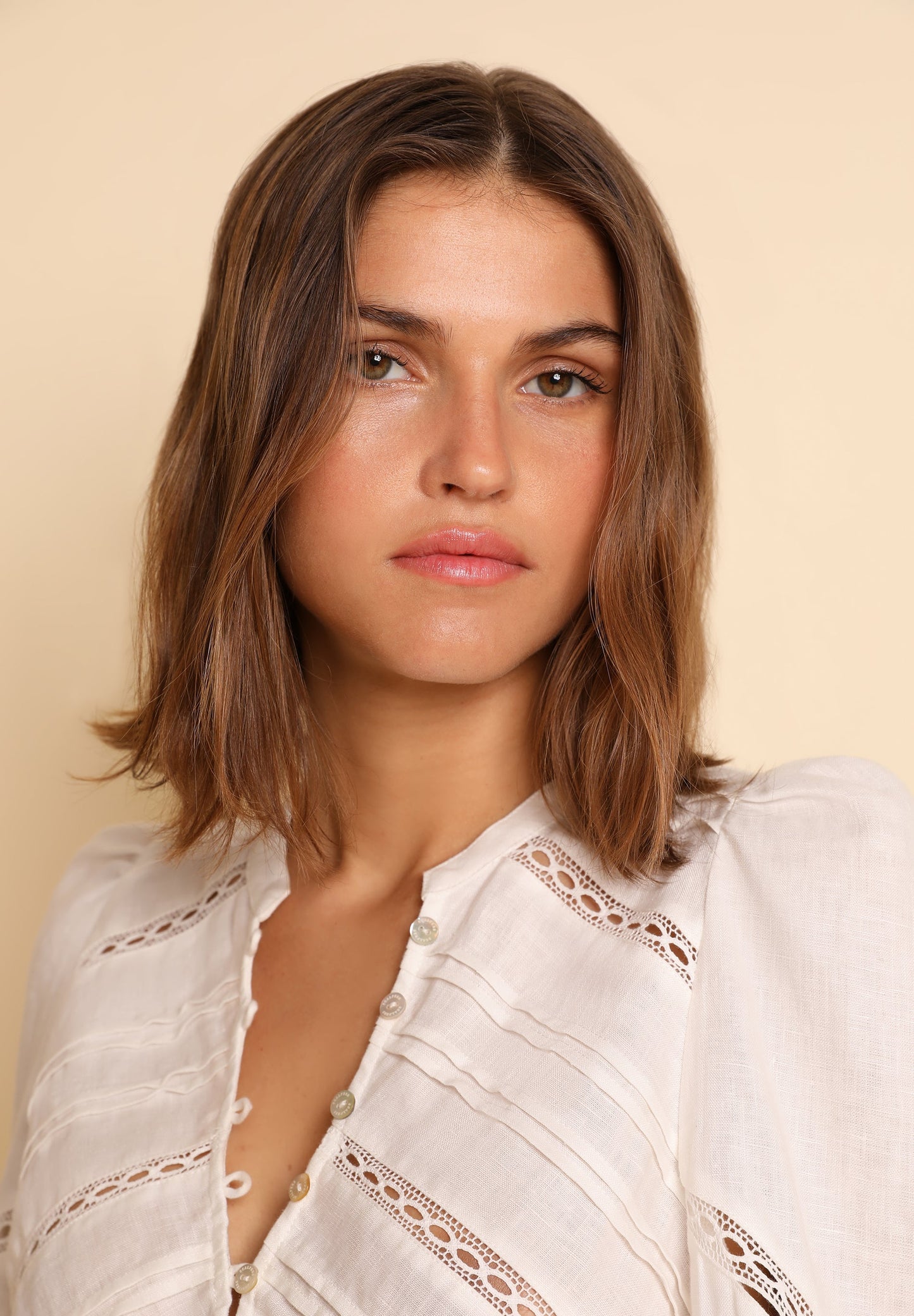 BLUSA LINO ENCAJE