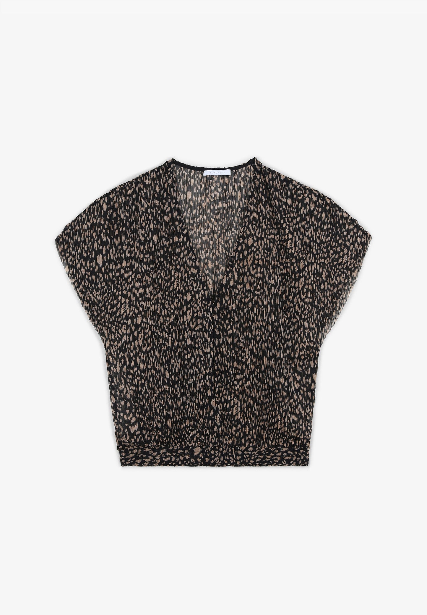 TOP PLISADO ANIMAL PRINT