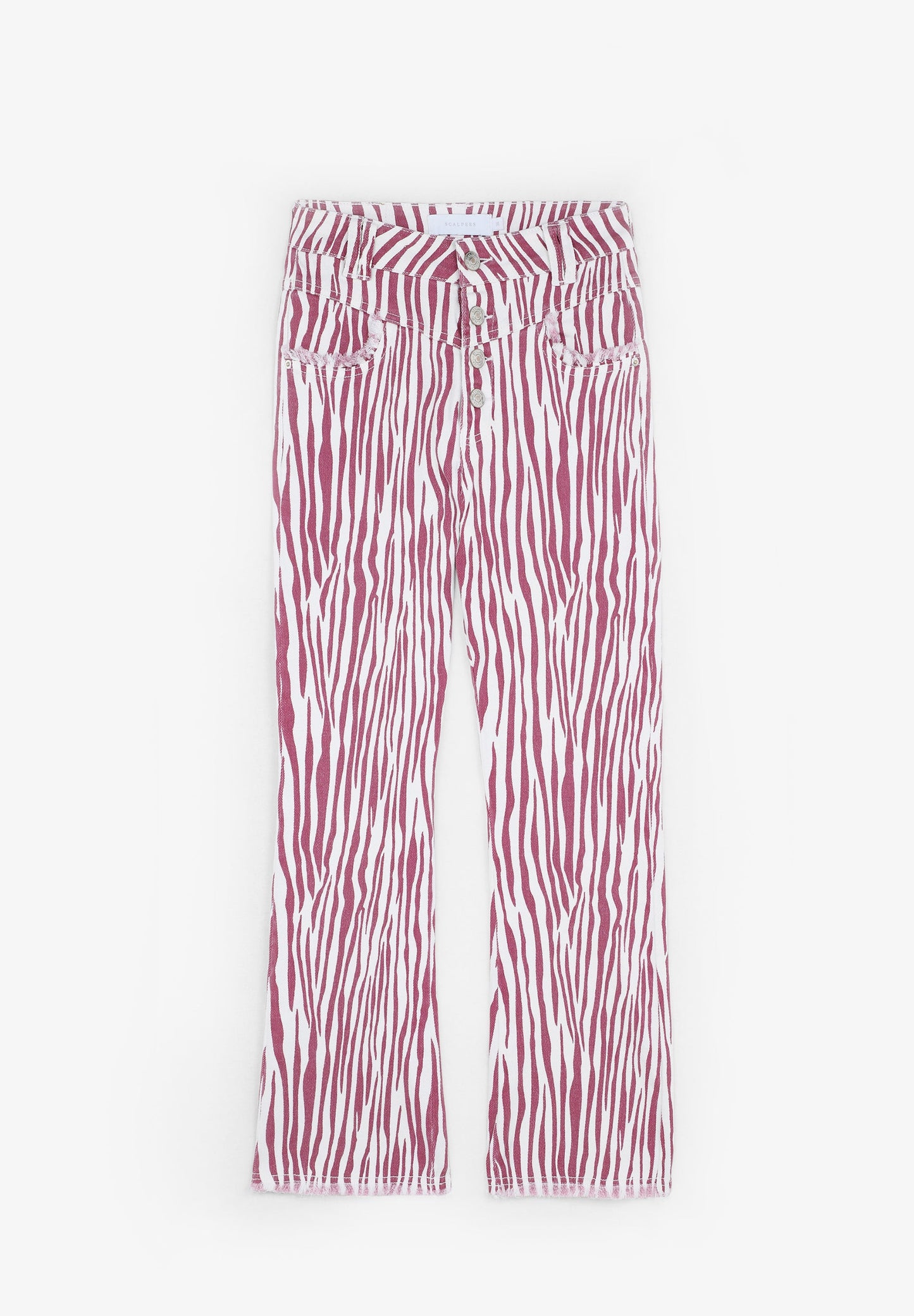 PANTALÓN DENIM ANKLE FLARE