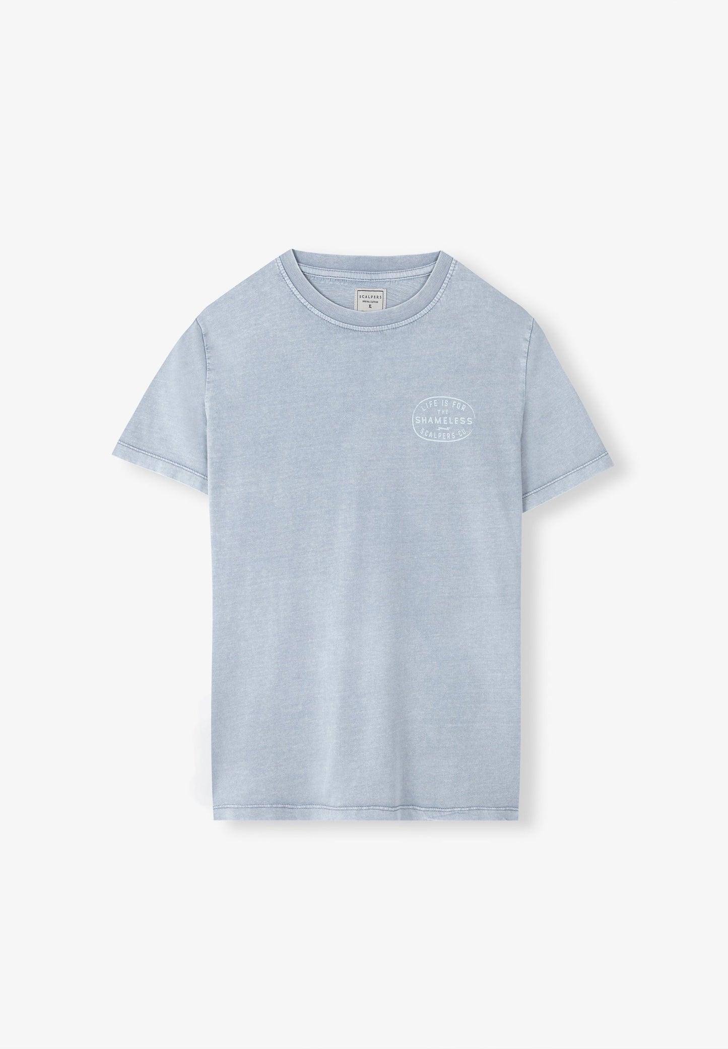 CAMISETA LAVADA PRINT CONTRASTE