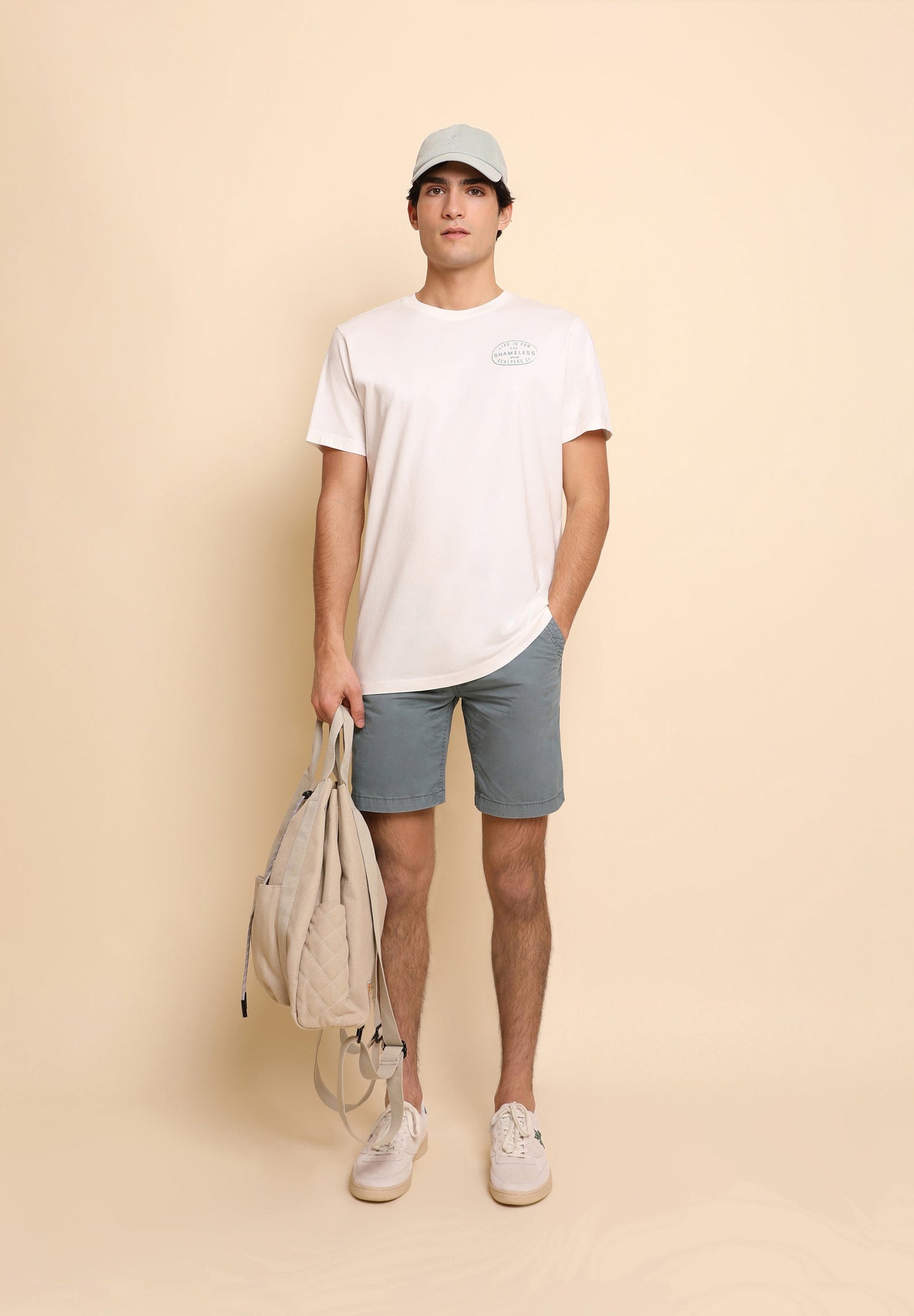 CAMISETA LAVADA PRINT CONTRASTE