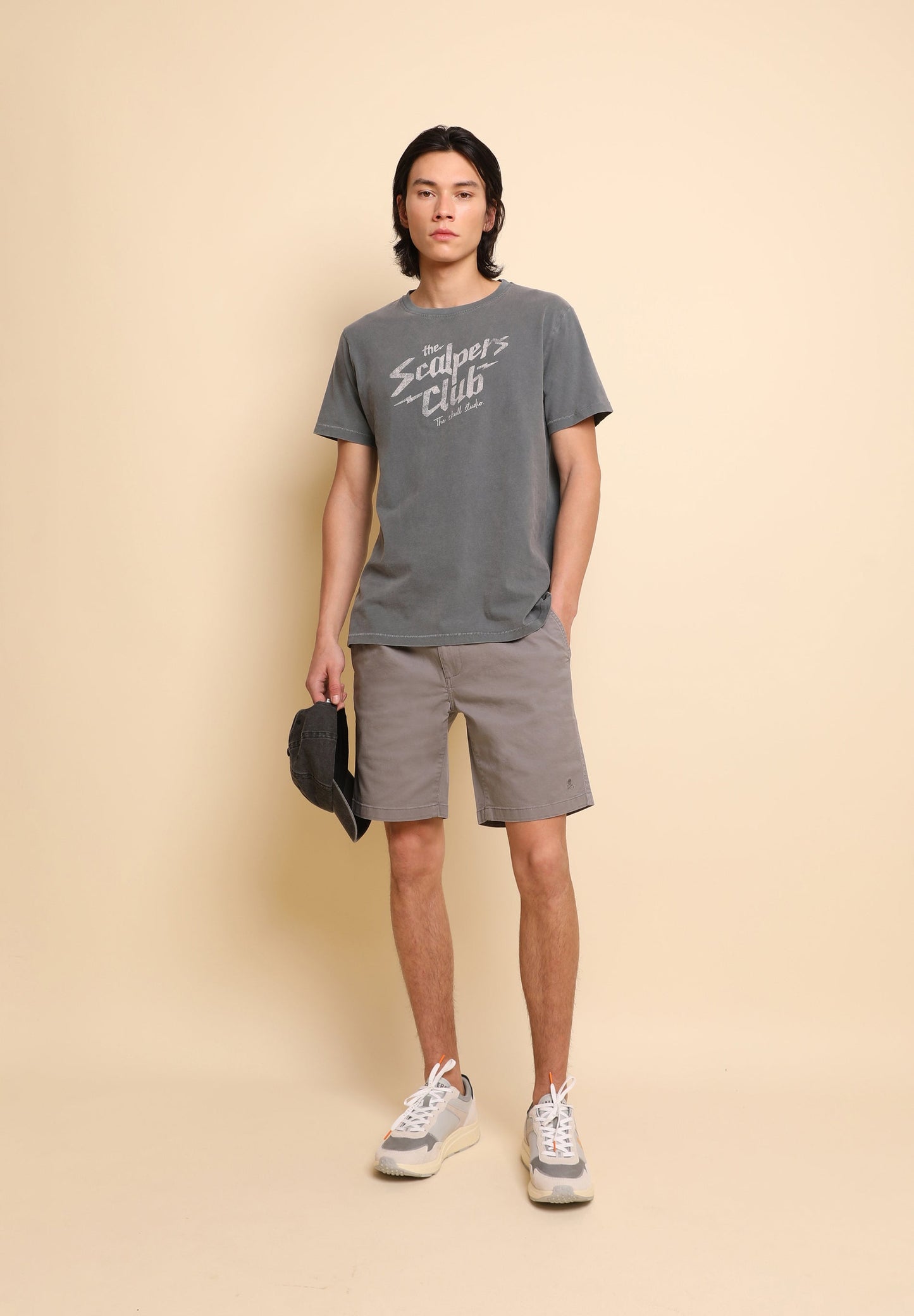 CAMISETA LAVADA PRINT FRONTAL