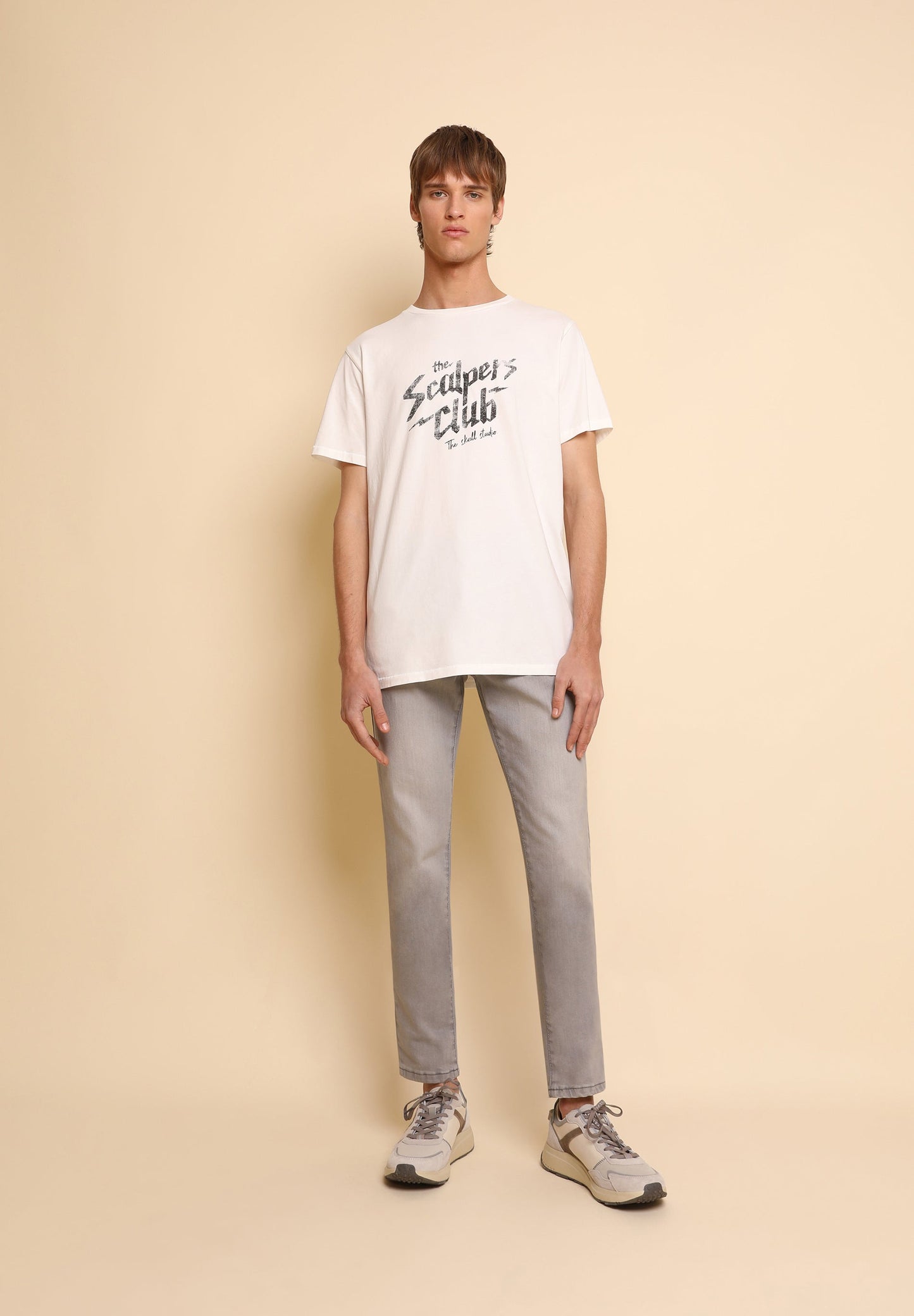 CAMISETA LAVADA PRINT FRONTAL