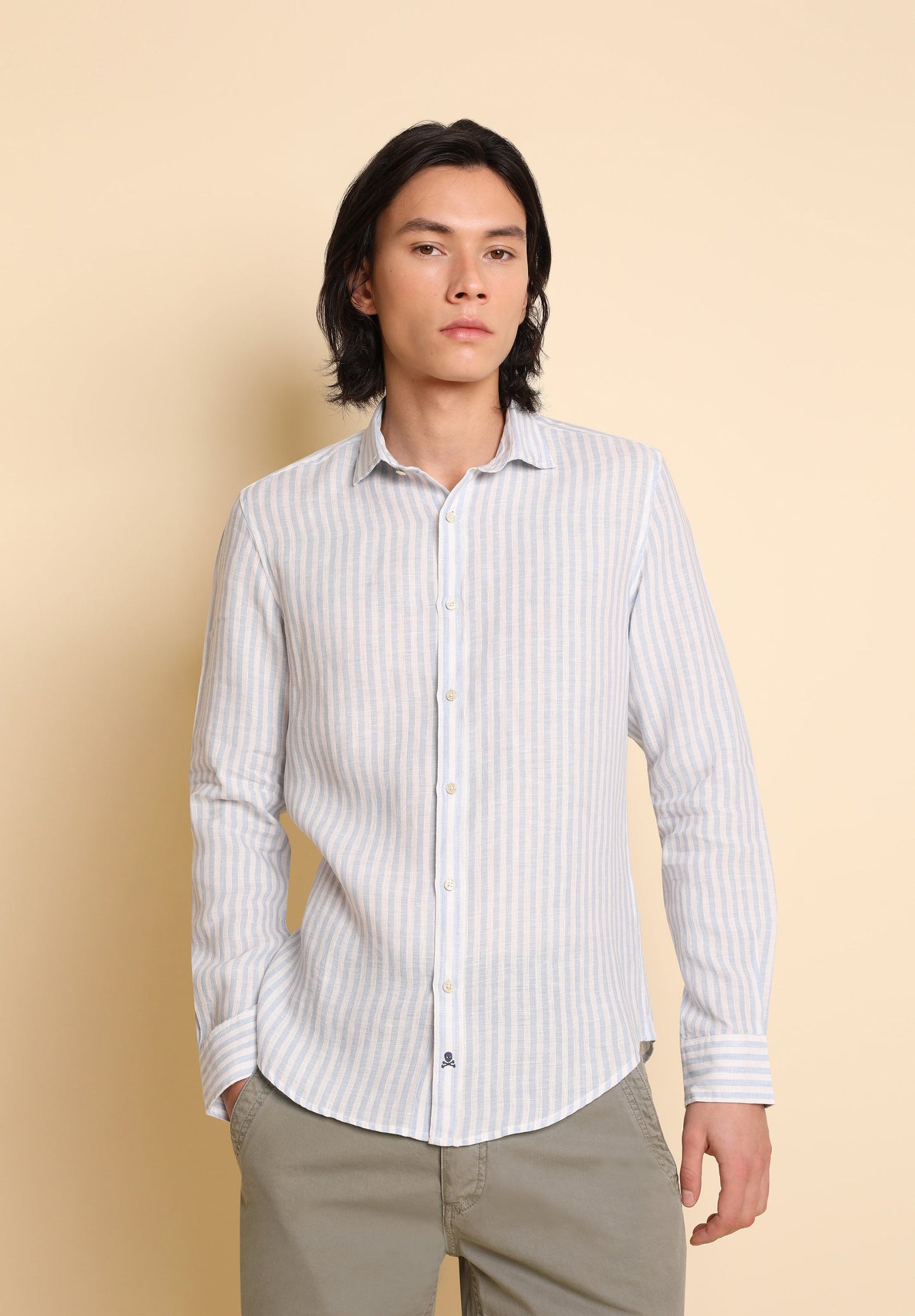 CAMISA LINO RAYAS