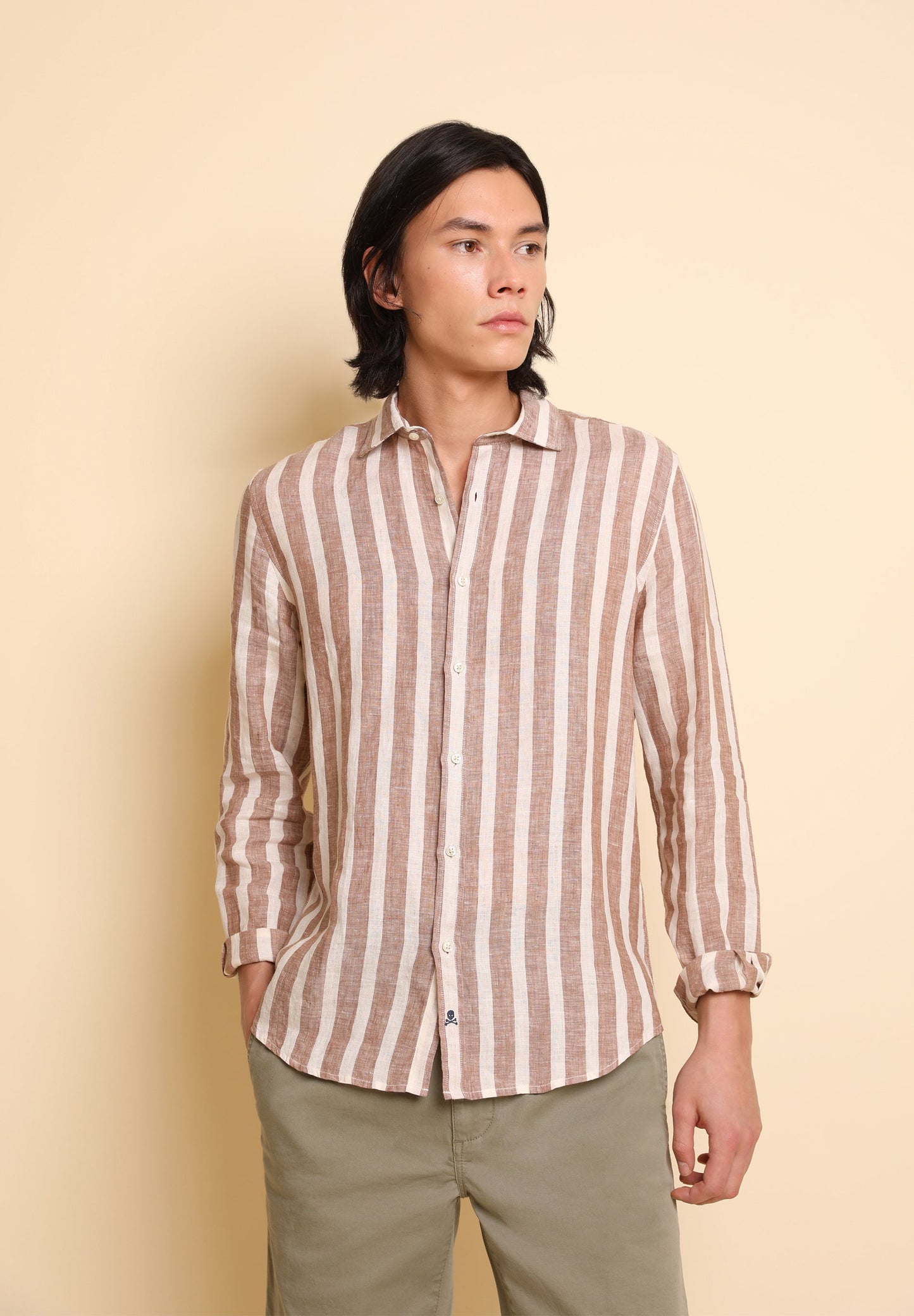 CAMISA LINO RAYAS