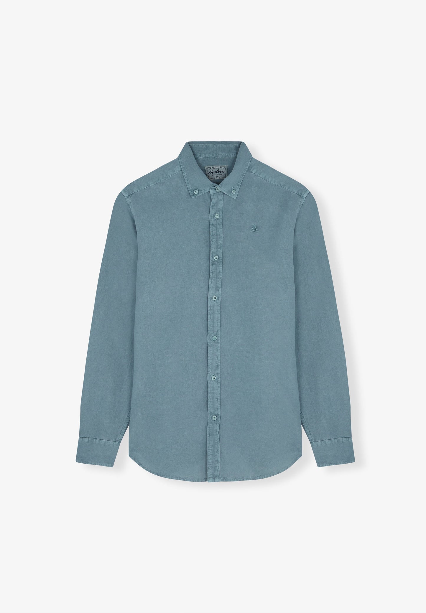 CAMISA LINO CUELLO BOTONES