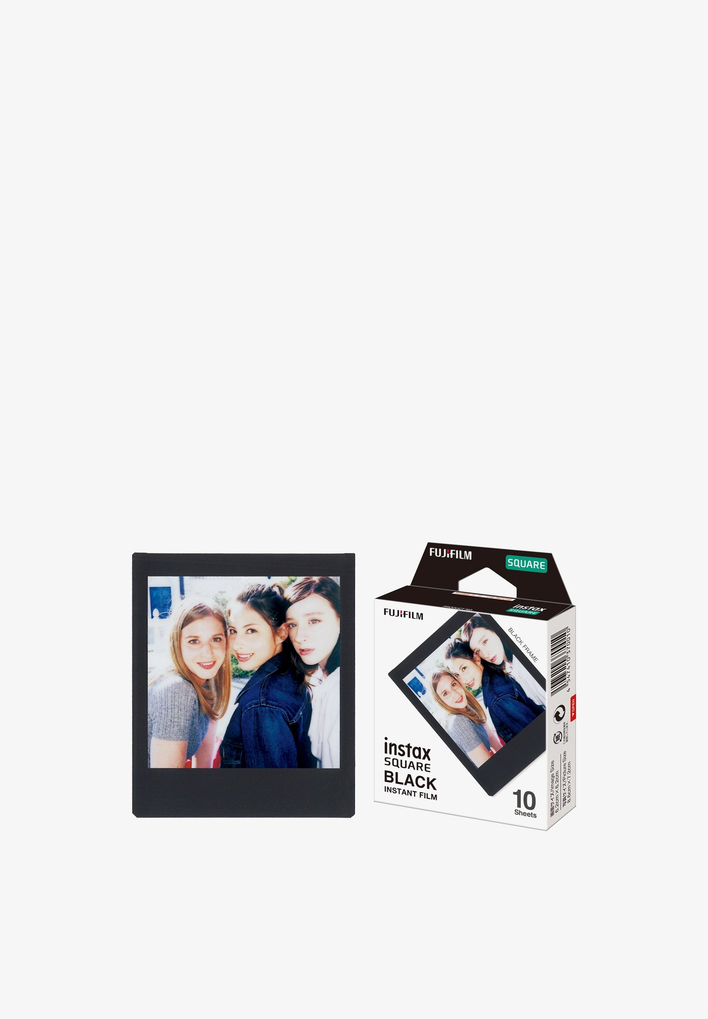 INSTAX | PELÍCULA INSTAX SQUARE BLACK FRAME x10