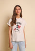 CAMISETA PRINT CALAVERA CORAZONES