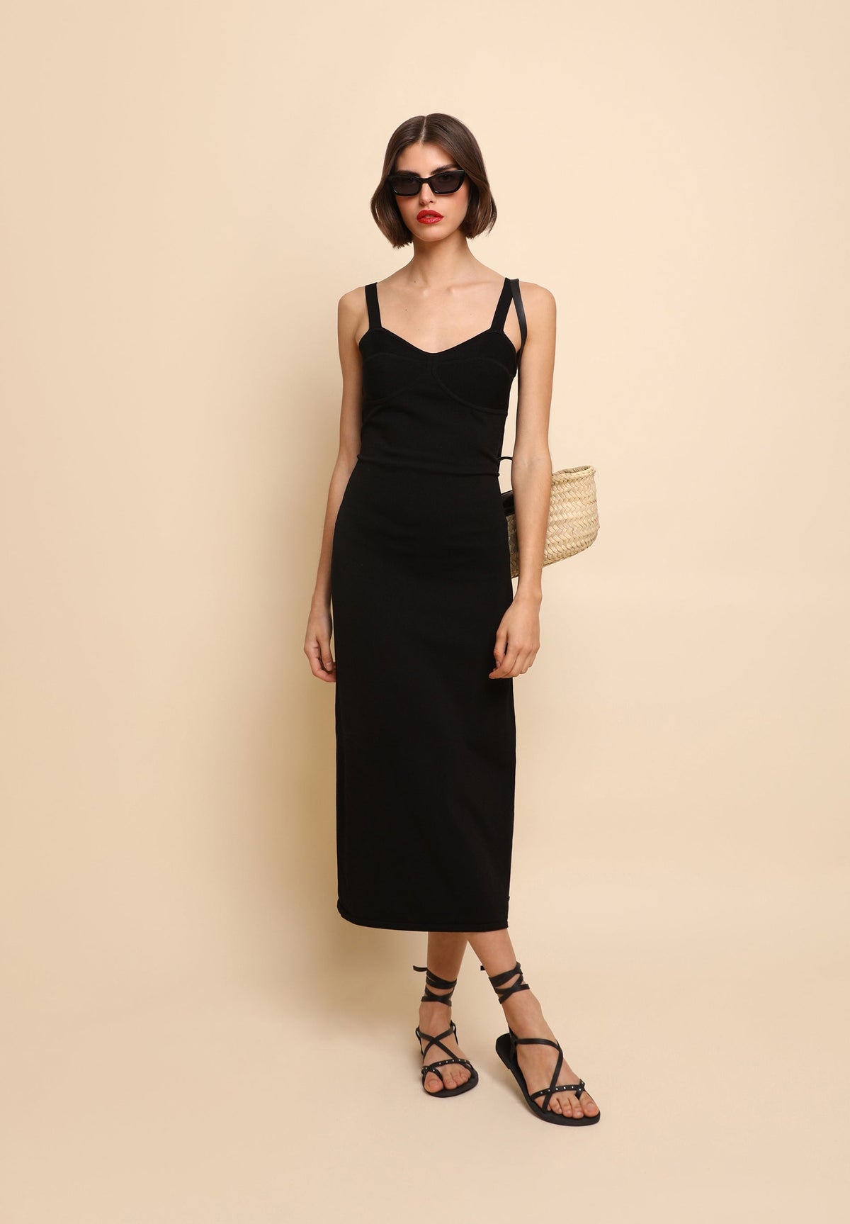 VESTIDO MIDI PUNTO