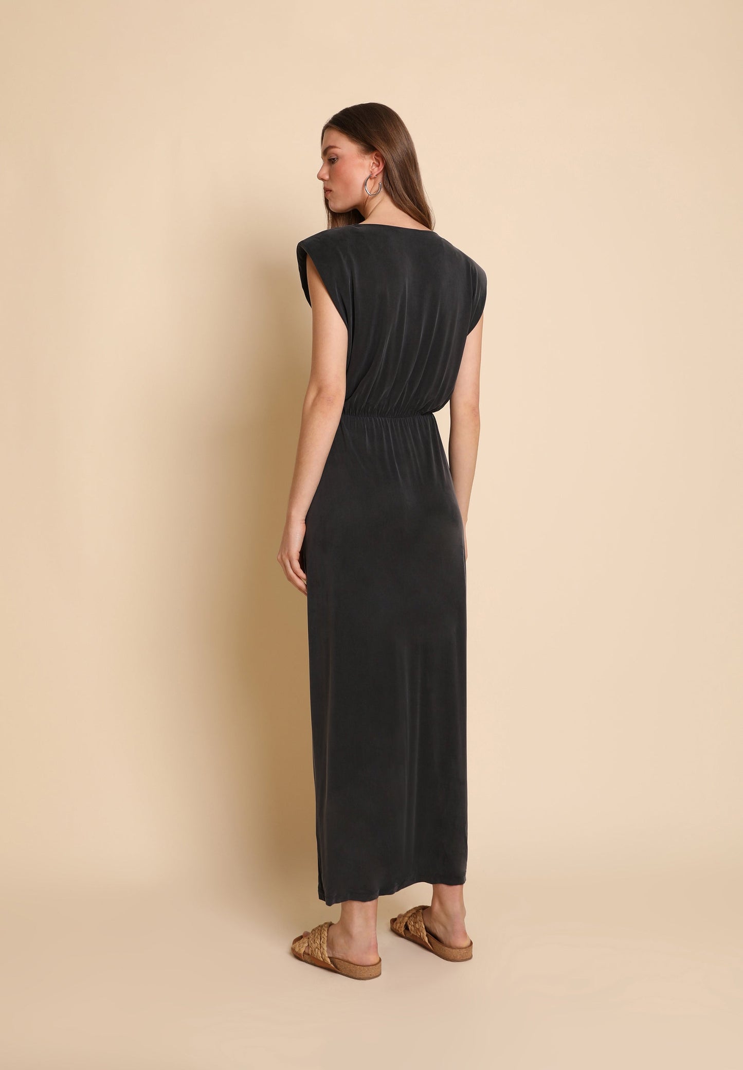 VESTIDO MIDI CUPRO