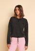 SUDADERA LAVADA LOGO BORDADO