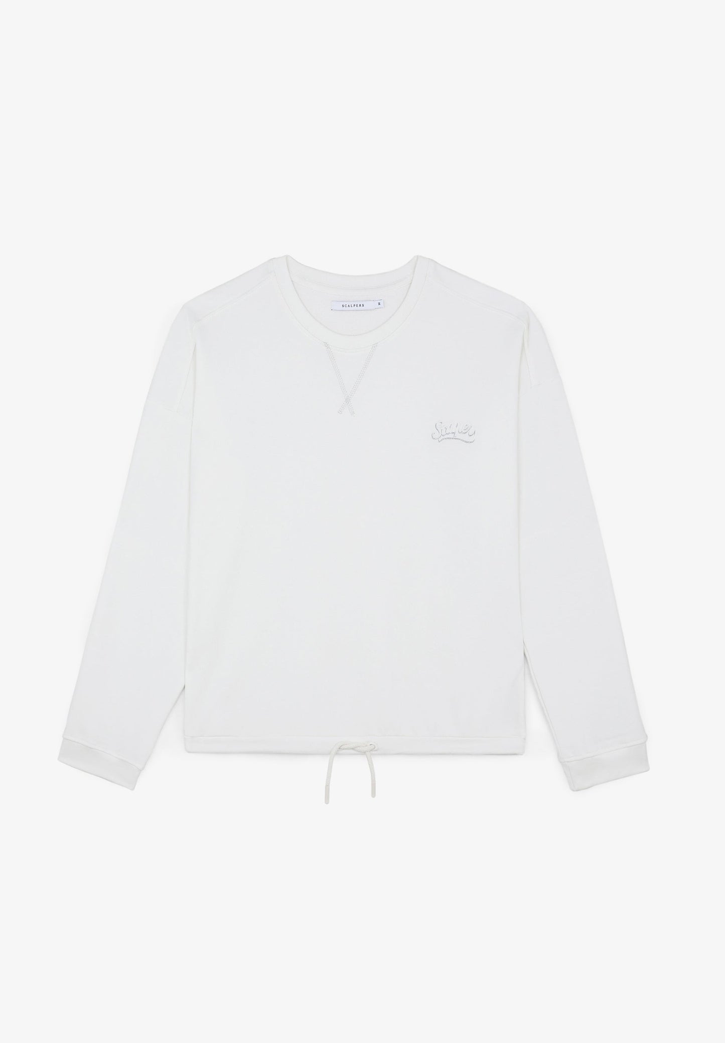 SUDADERA LAVADA LOGO BORDADO