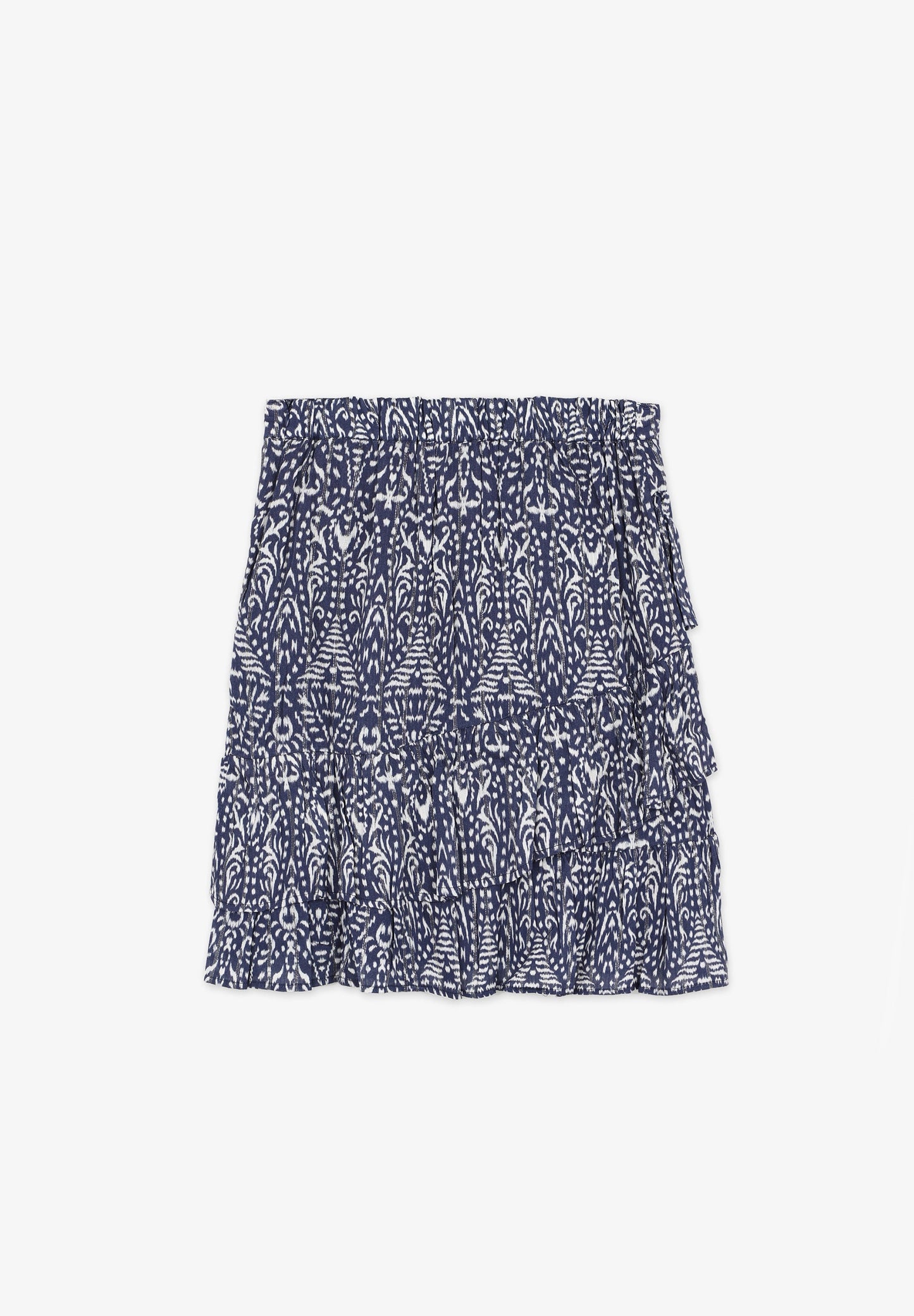 FALDA MINI VOLANTES ESTAMPADO