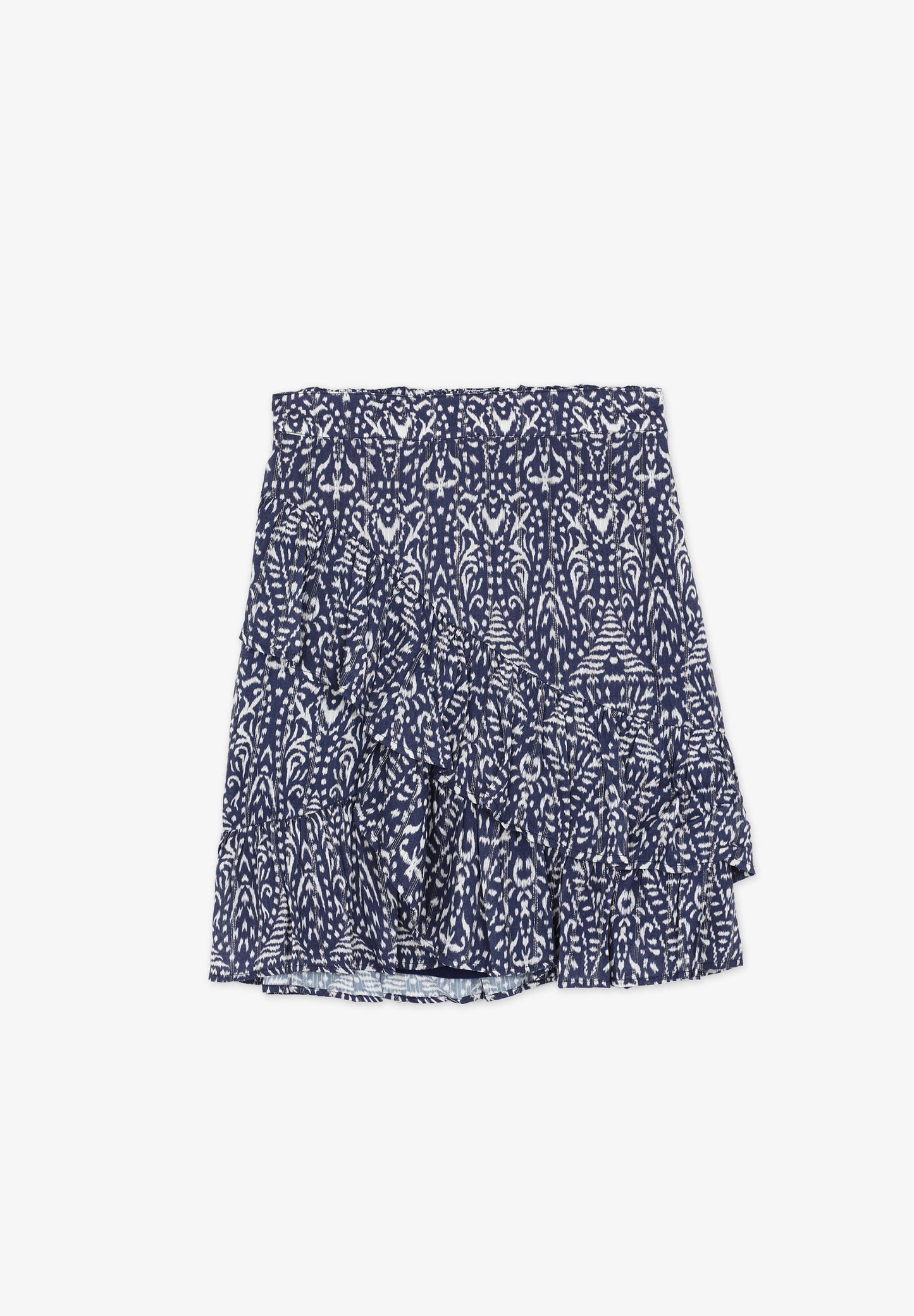FALDA MINI VOLANTES ESTAMPADO