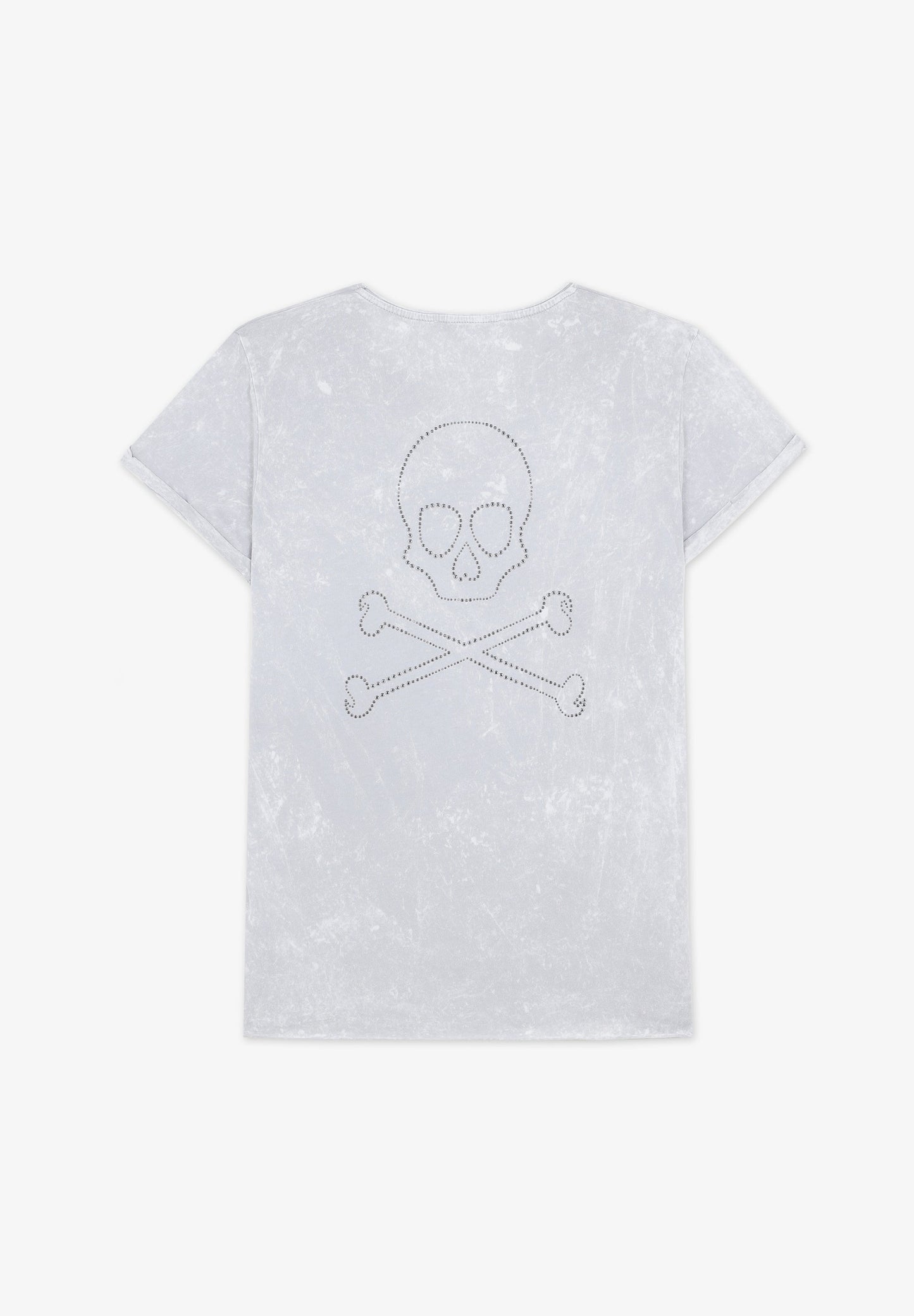 CAMISETA LAVADA CALAVERA TRASERA