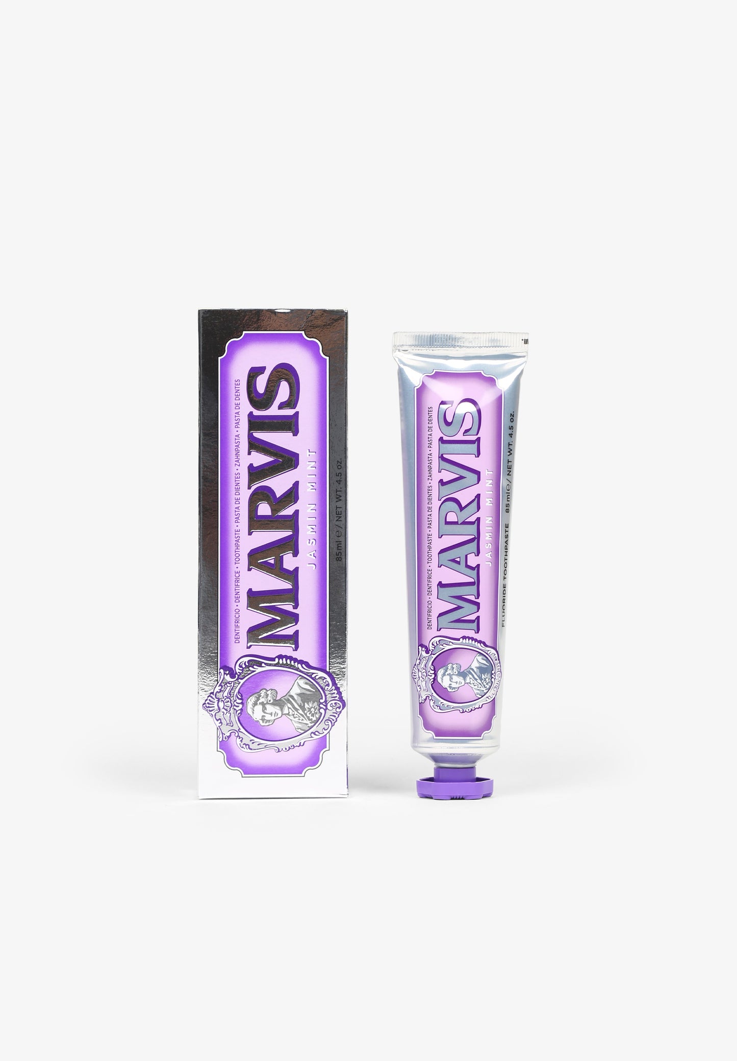 MARVIS | DENTÍFRICO JASMIN MINT 85 ML + SOPORTE
