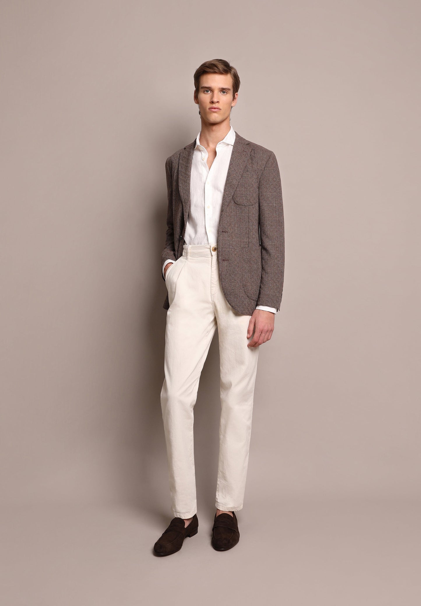 BLAZER CUADROS LANA
