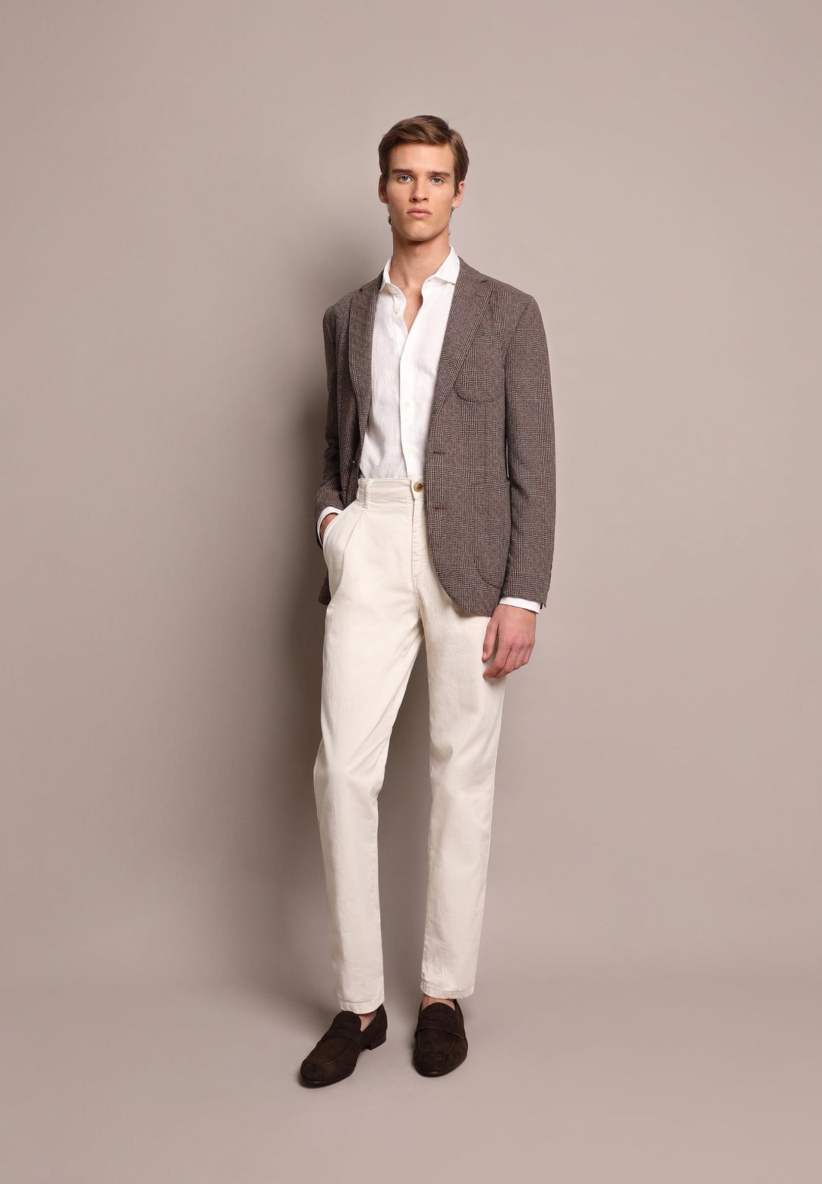 BLAZER CUADROS LANA