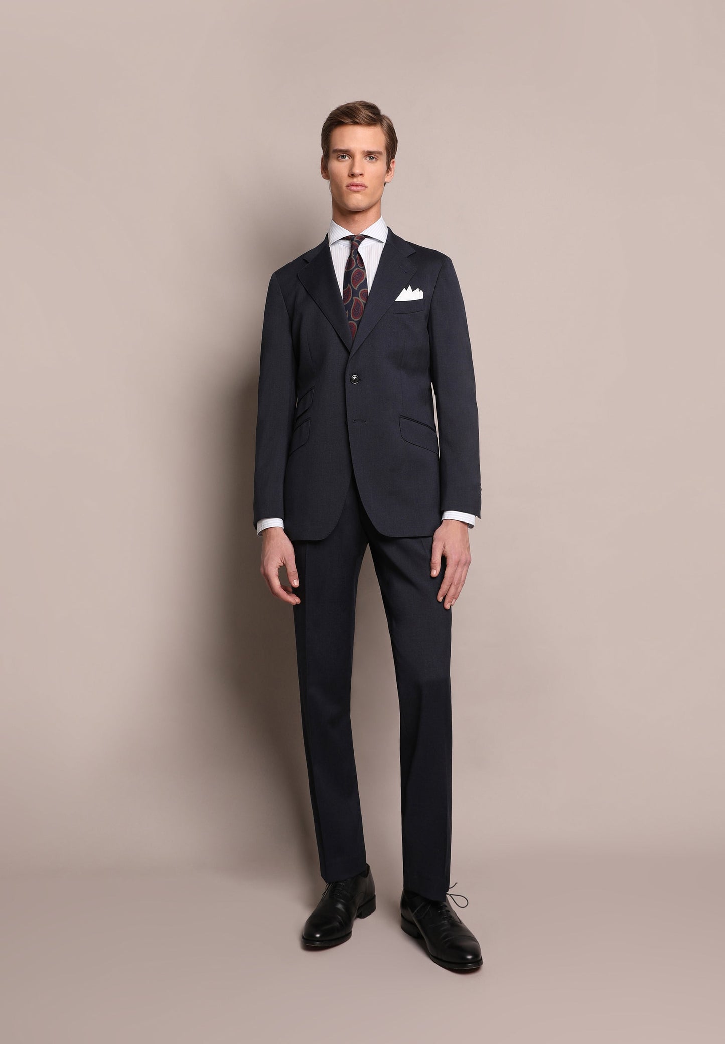 TRAJE LANA AZUL MARINO