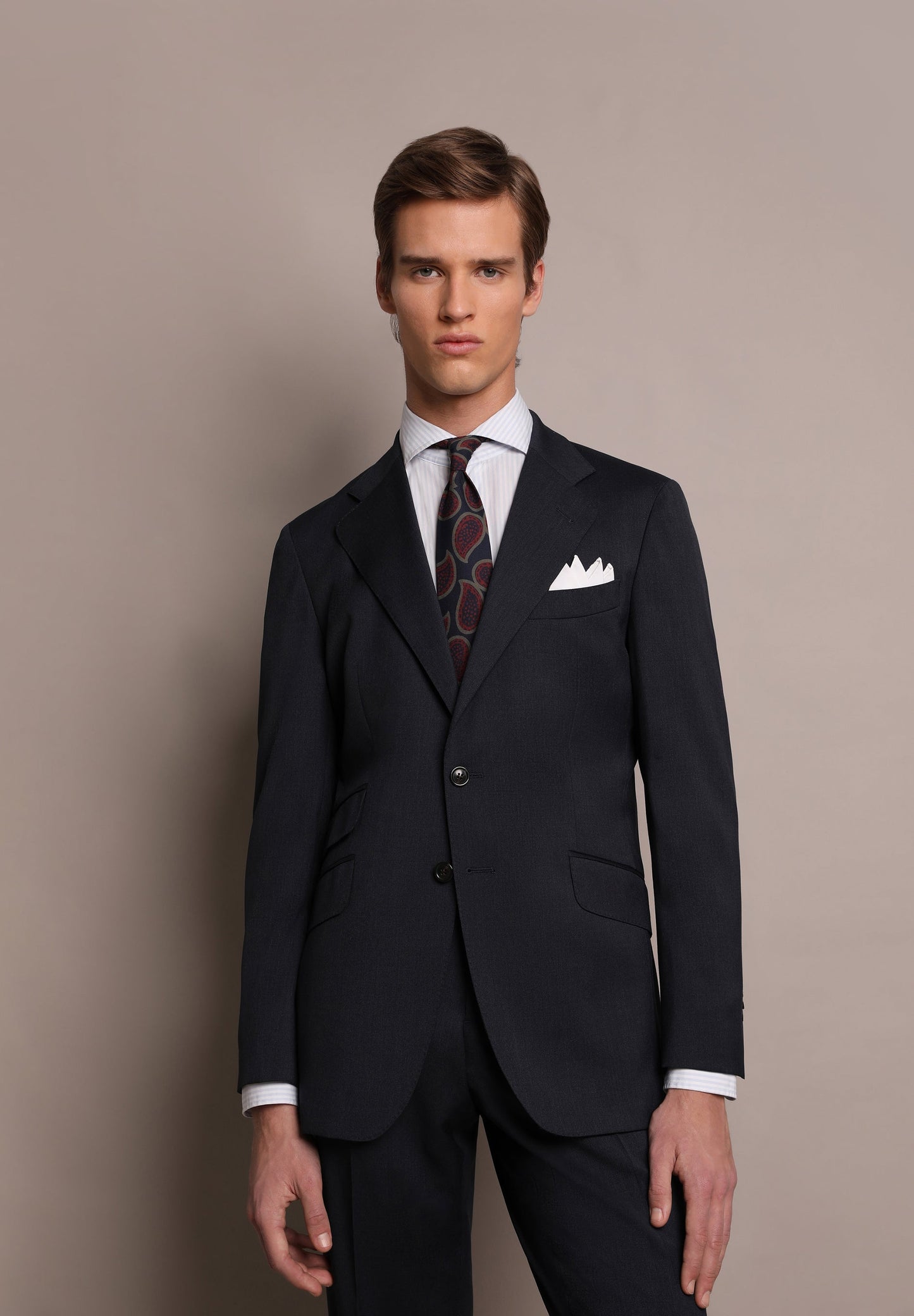 TRAJE LANA AZUL MARINO