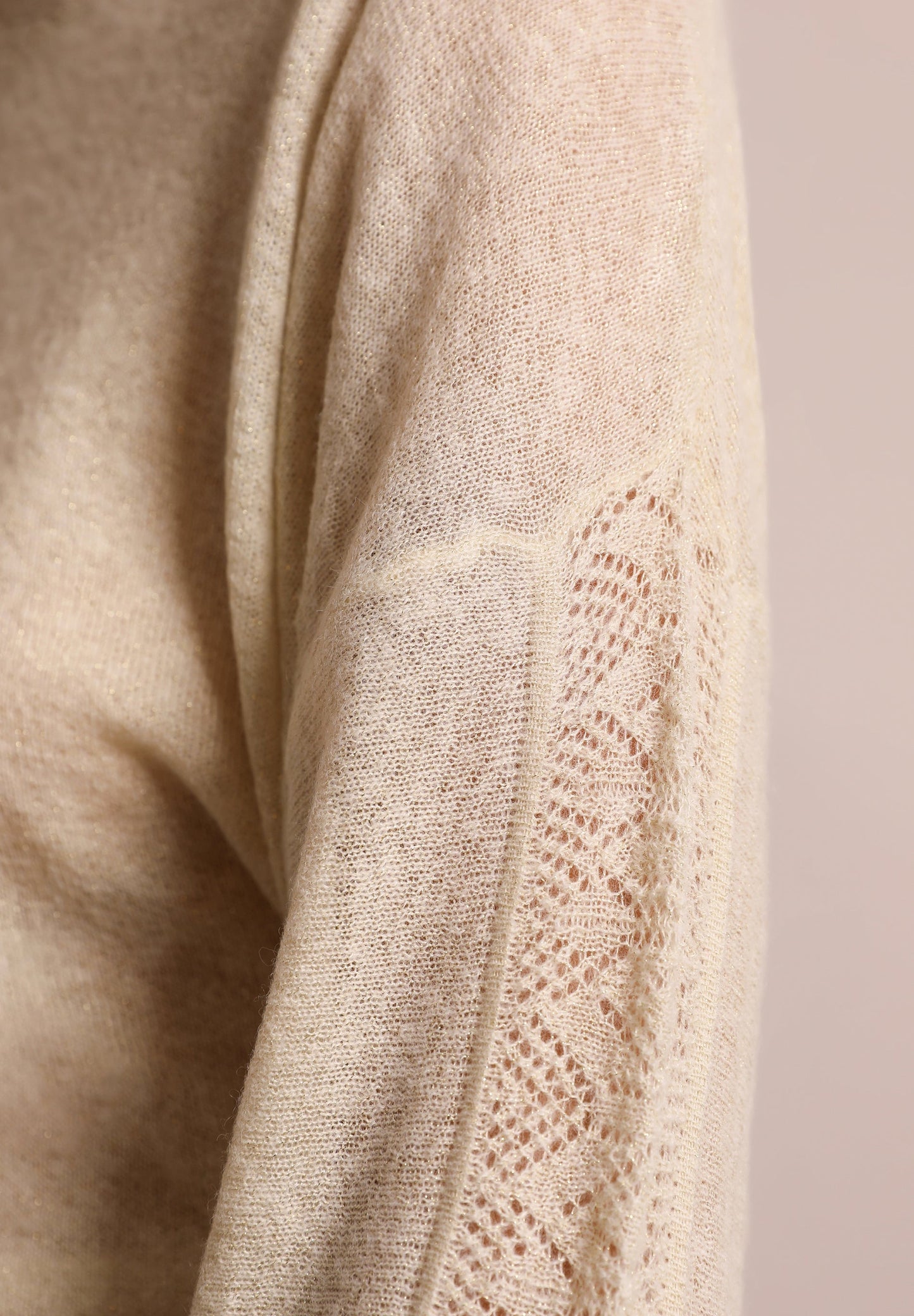 POINTELLE ROUND NECK JUMPER