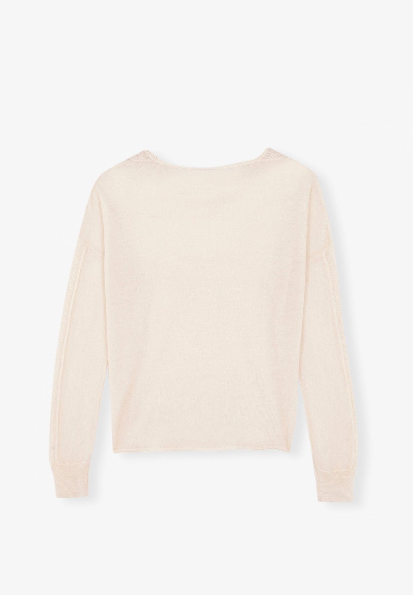 POINTELLE ROUND NECK JUMPER