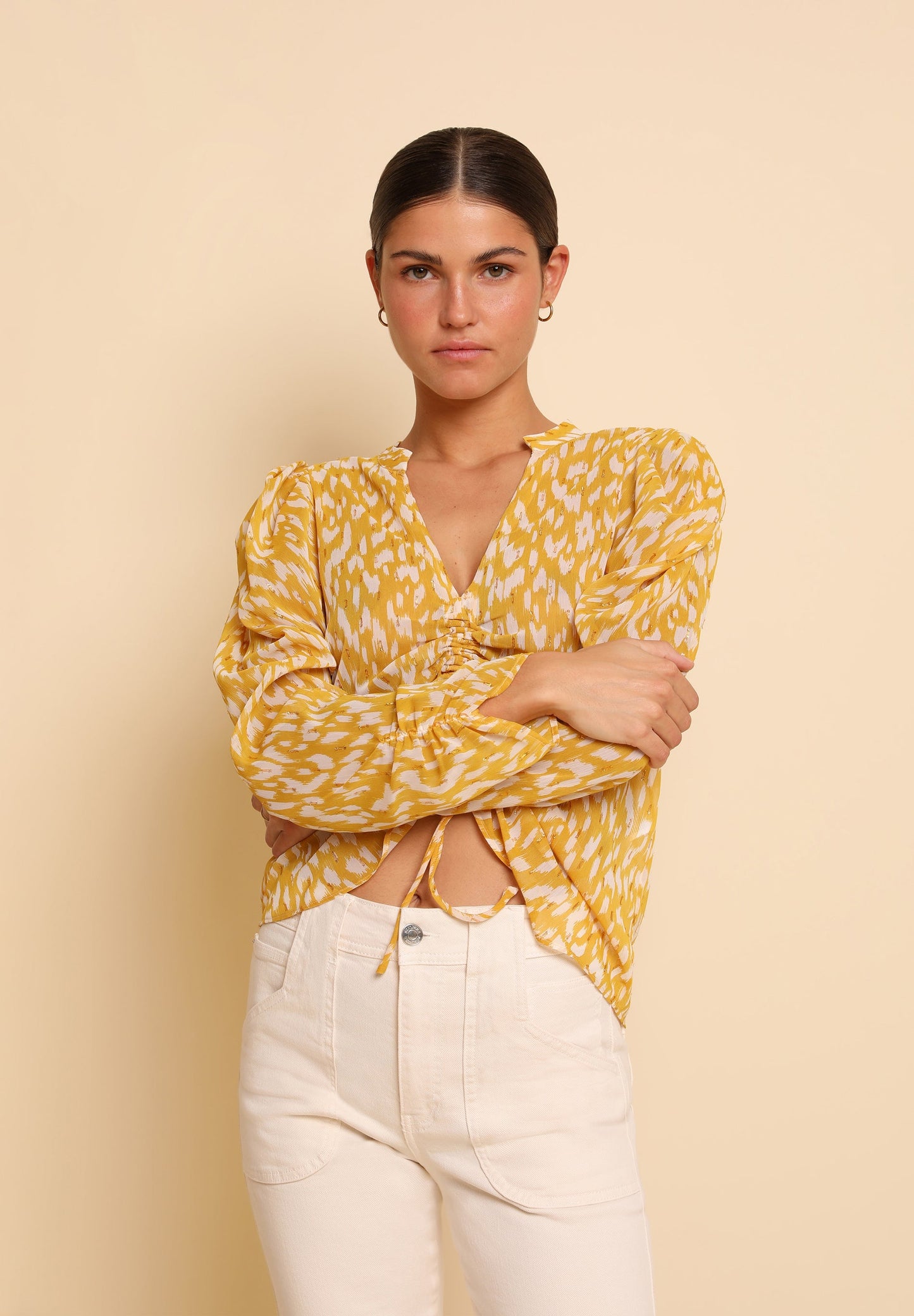 BLUSA FRUNCE PRINT