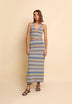 VESTIDO MIDI PUNTO ABERTURAS