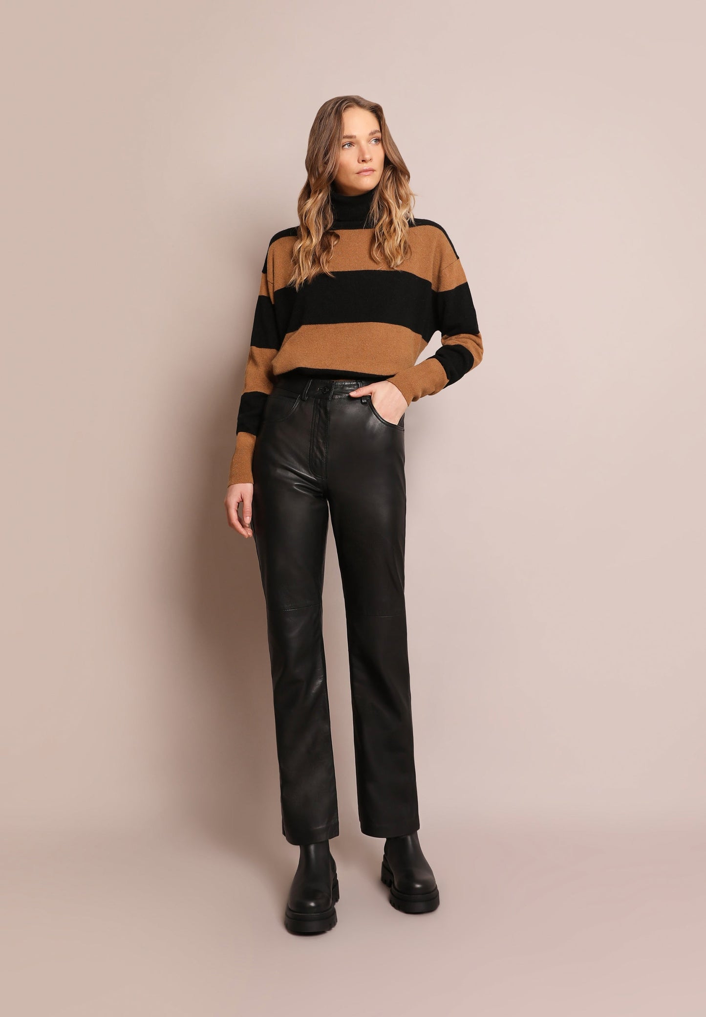 LEATHER PANT 5P