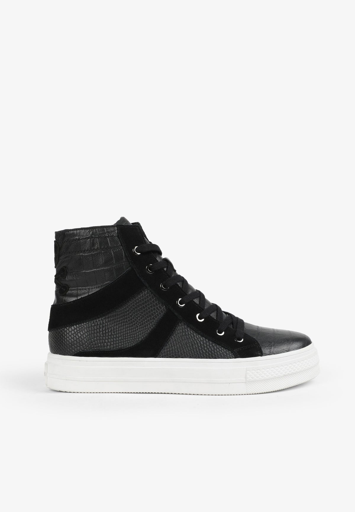 SNEAKERS ALTAS GRABADAS
