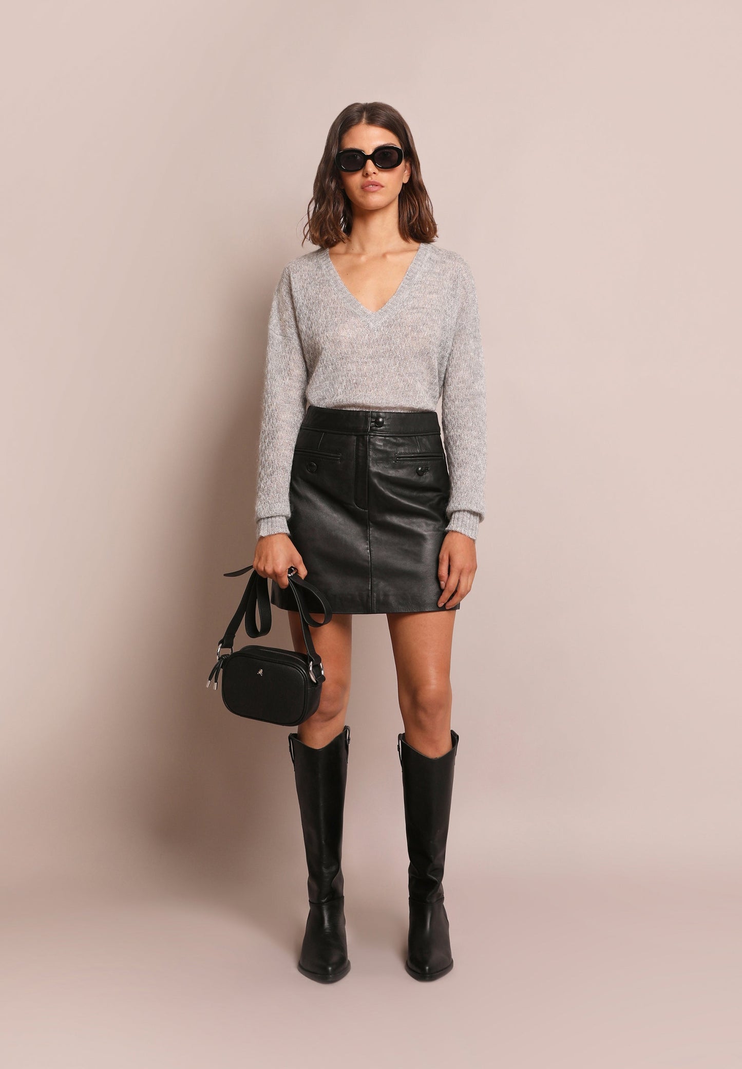 BOLSO BANDOLERA PIEL CALAVERA