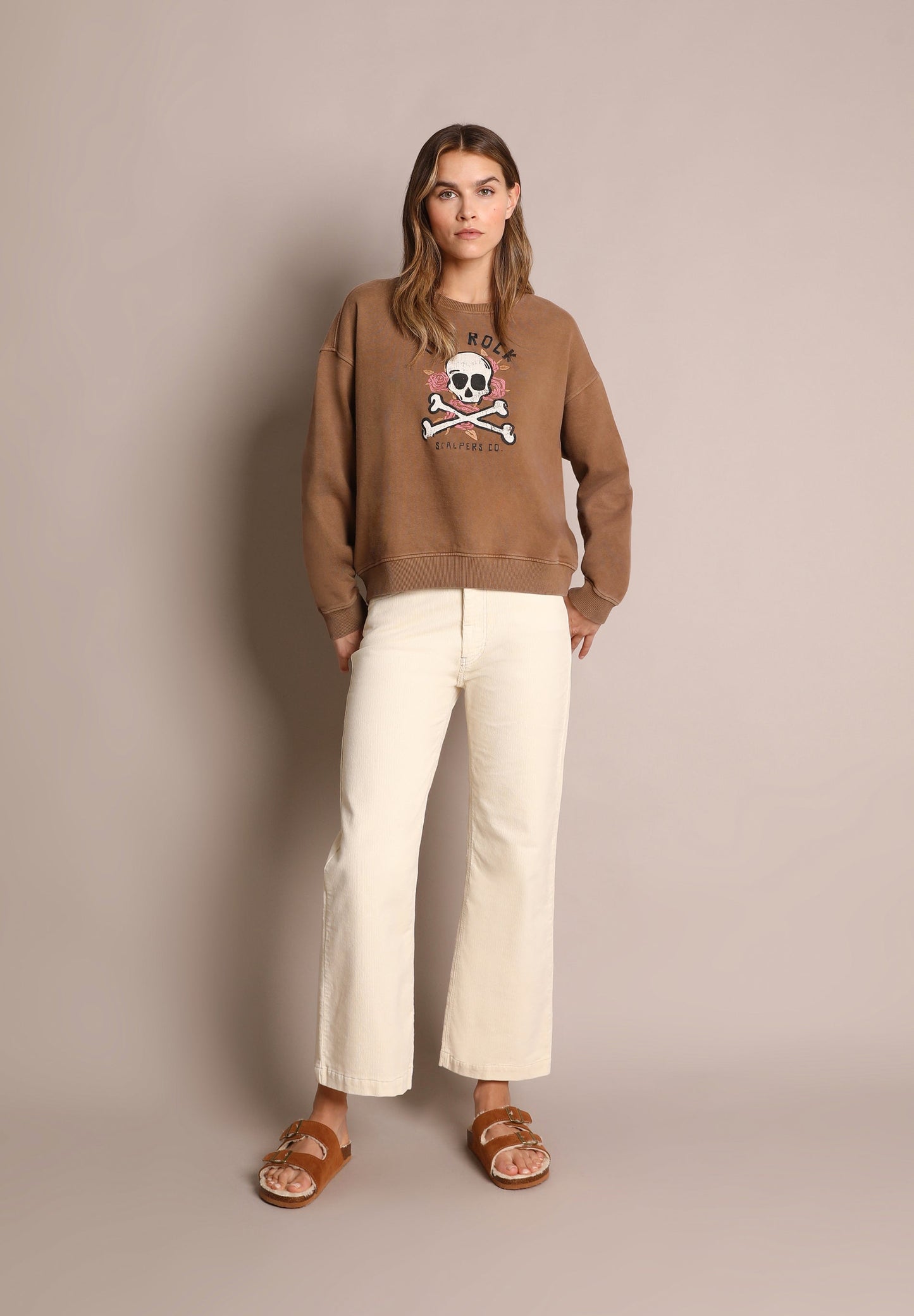 SUDADERA PRINT ROSAS