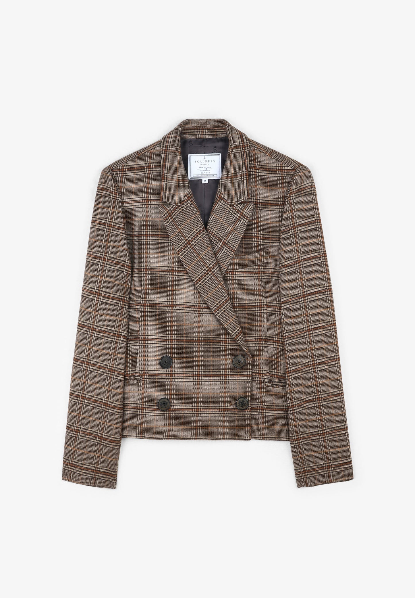 BLAZER CORTA CUADROS