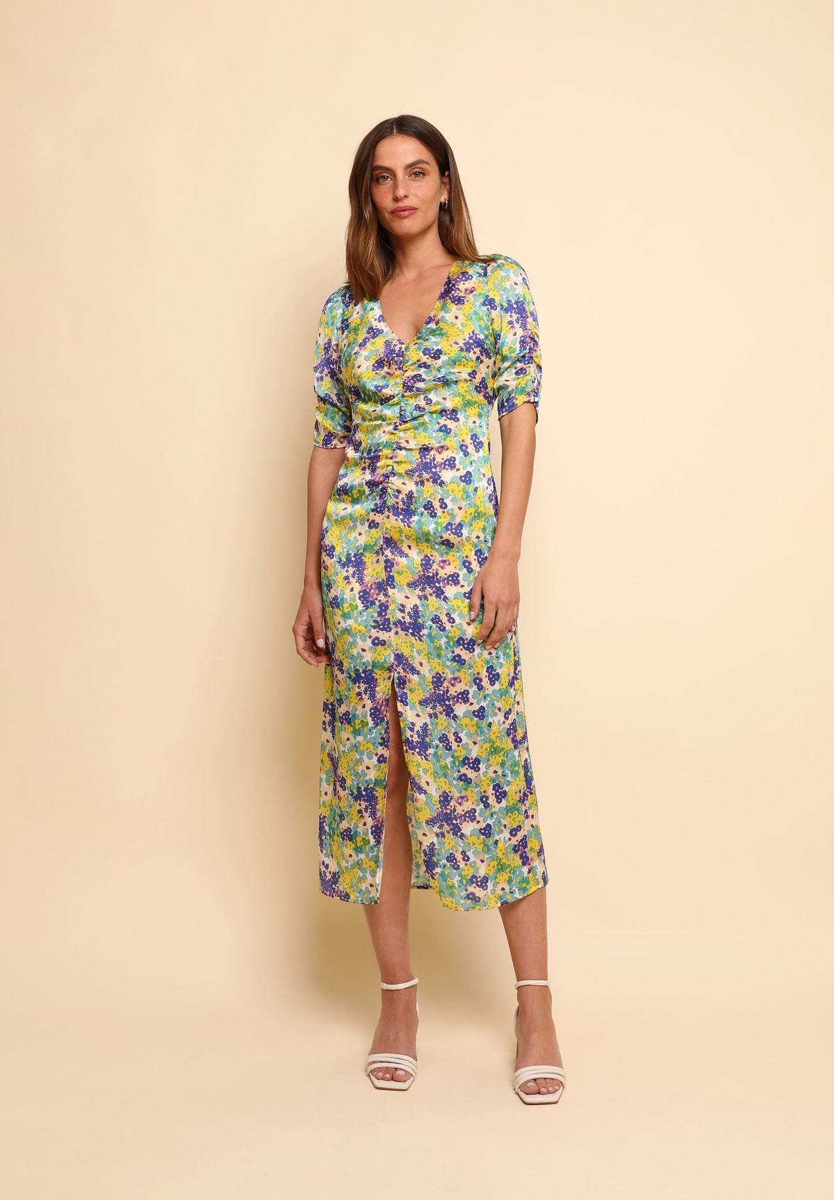 VESTIDO MIDI FLORAL