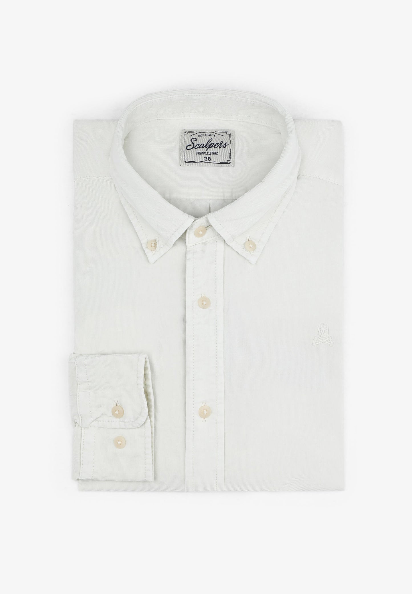 CAMISA PANA CUELLO CON BOTONES