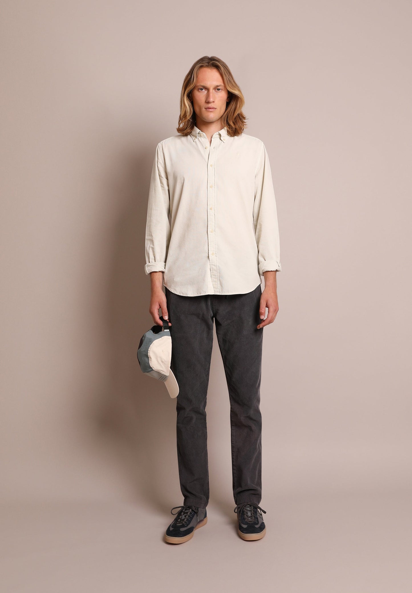 CAMISA PANA CUELLO CON BOTONES