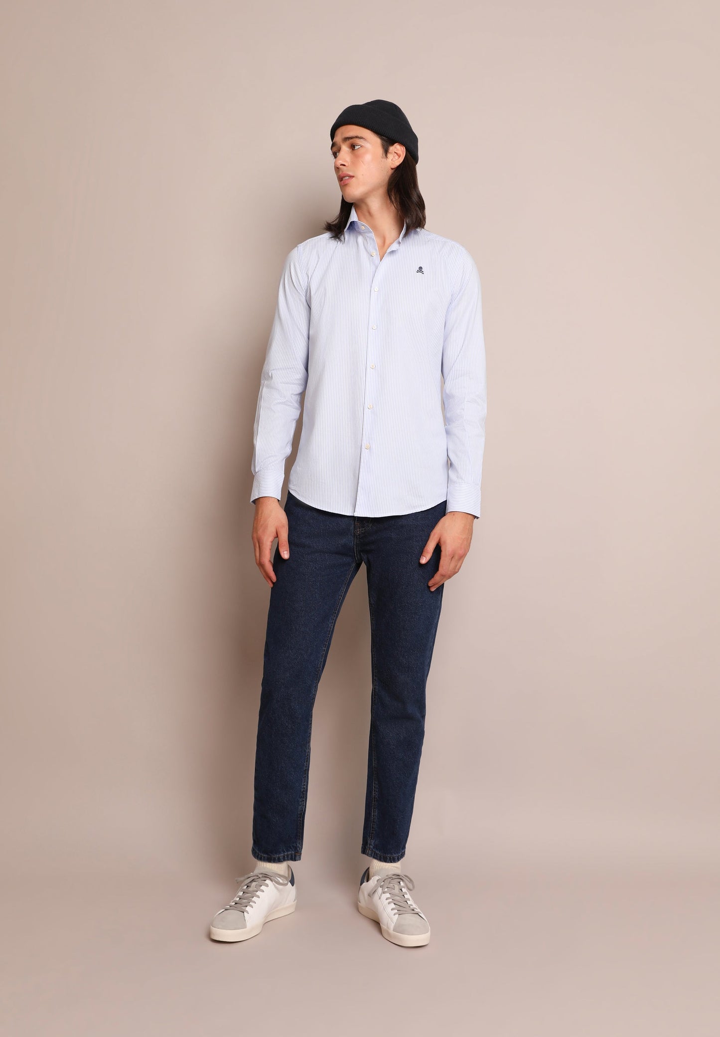 CAMISA CALAVERA CONTRASTE