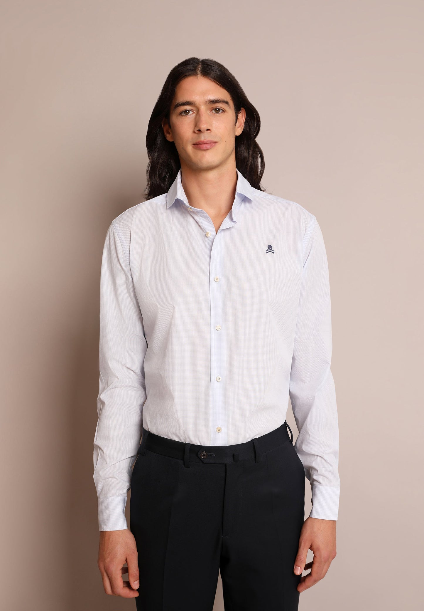 CAMISA CALAVERA CONTRASTE