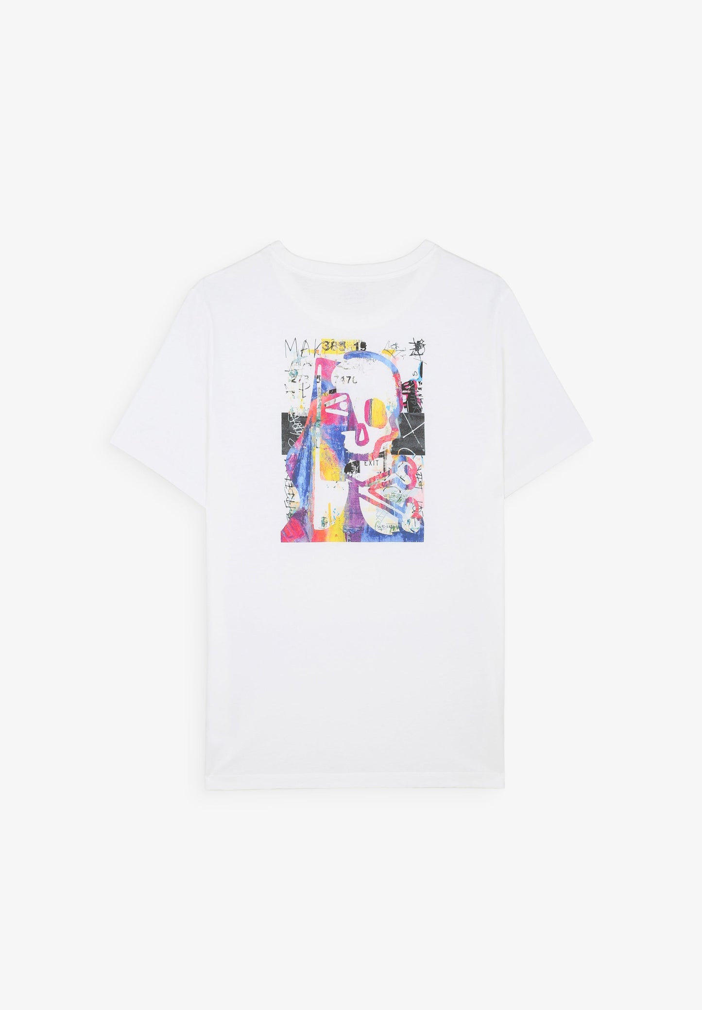 CAMISETA PRINT TRASERO ABSTRACTO